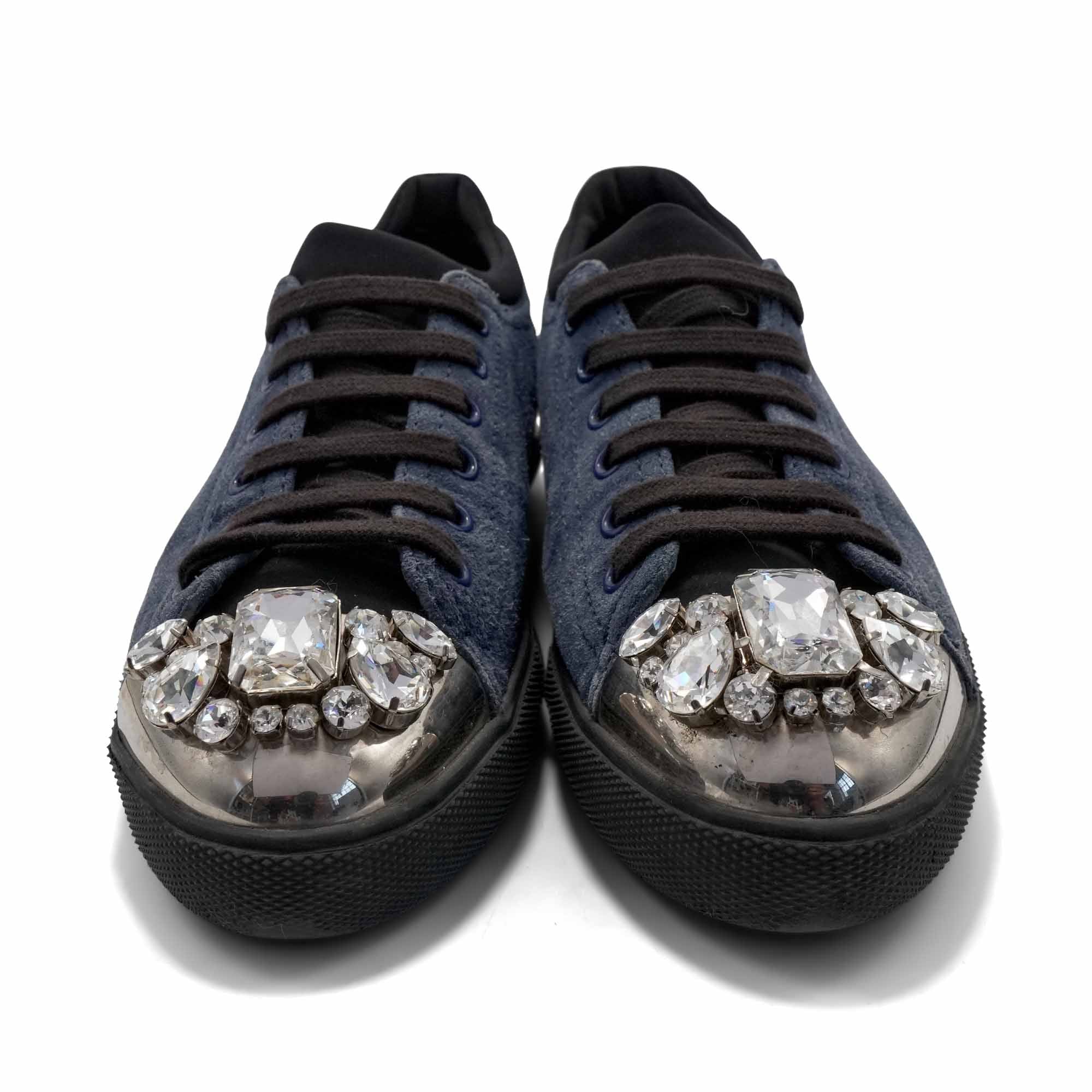 Miu Miu 'Crystal Toe' Sneakers - Women's 39