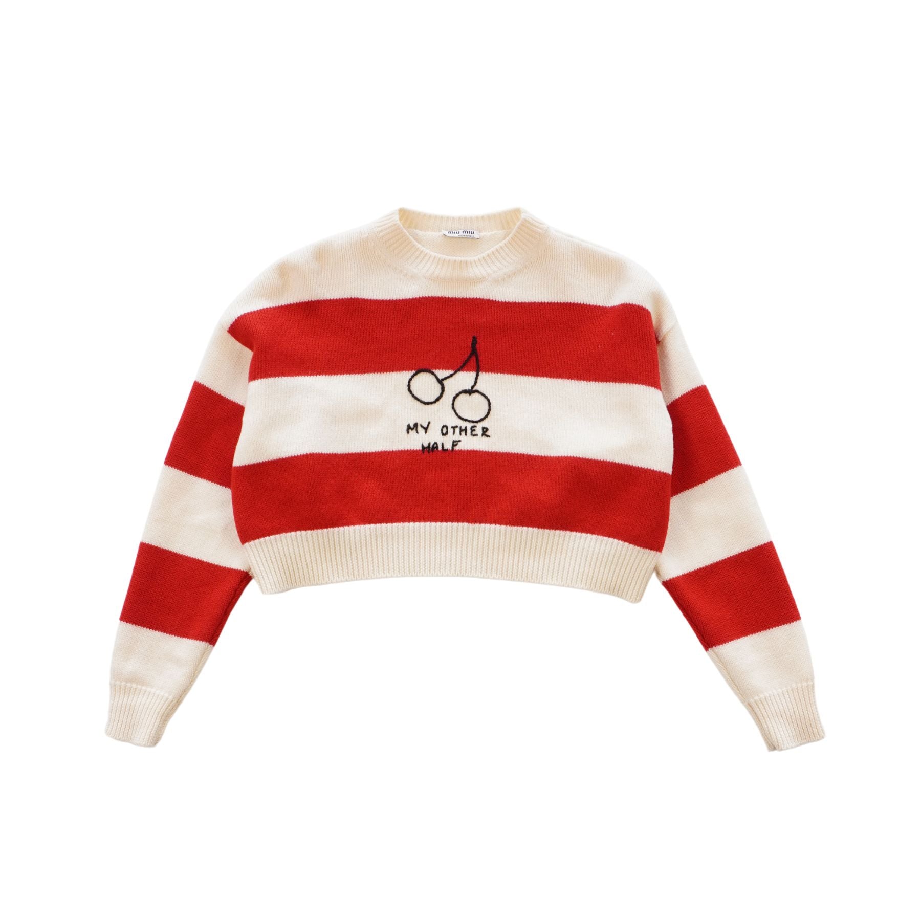 Miu Miu Cropped Sweater - Women's 36