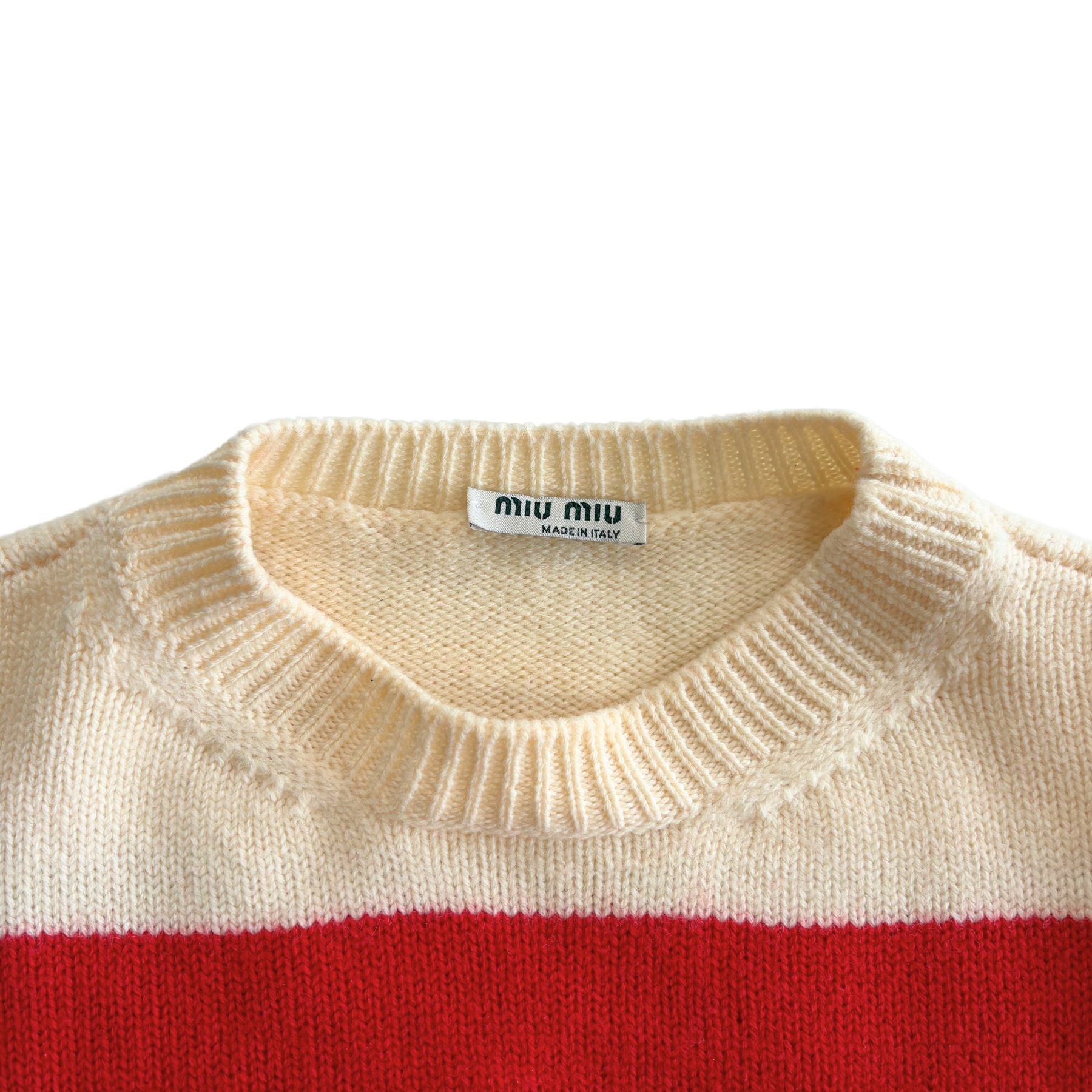 Miu Miu Cropped Sweater - Women's 36