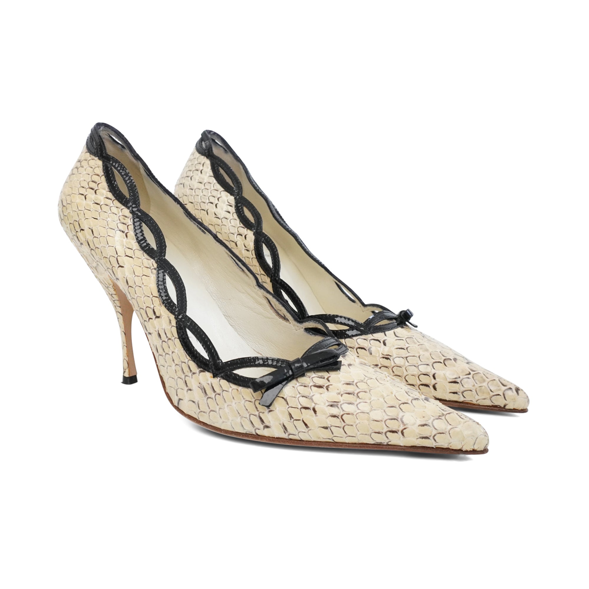 Miu Miu Snakeskin Heels - Women's 39