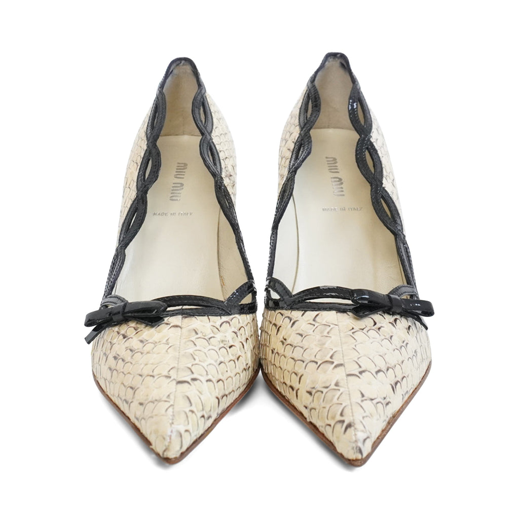Miu Miu Snakeskin Heels - Women's 39