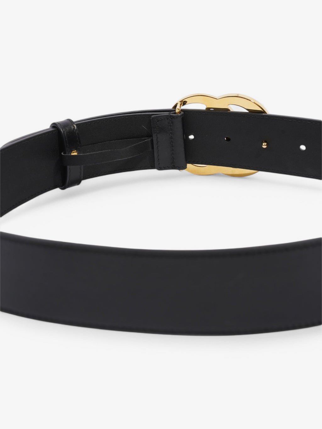 Gucci GG Marmont Belt Black / Gold Leather 75cm / 30"