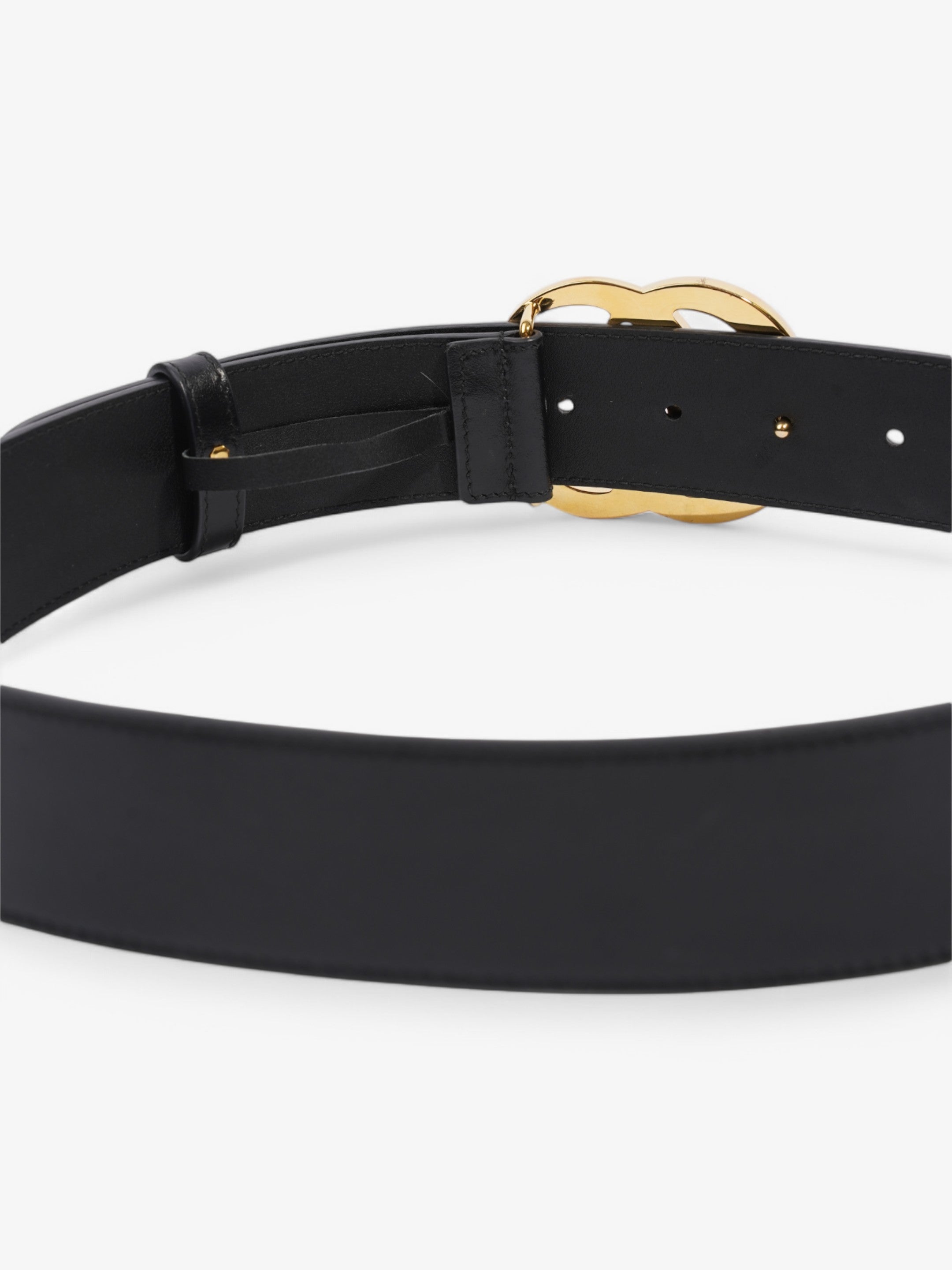 Gucci GG Marmont Belt Black / Gold Leather 75cm / 30"