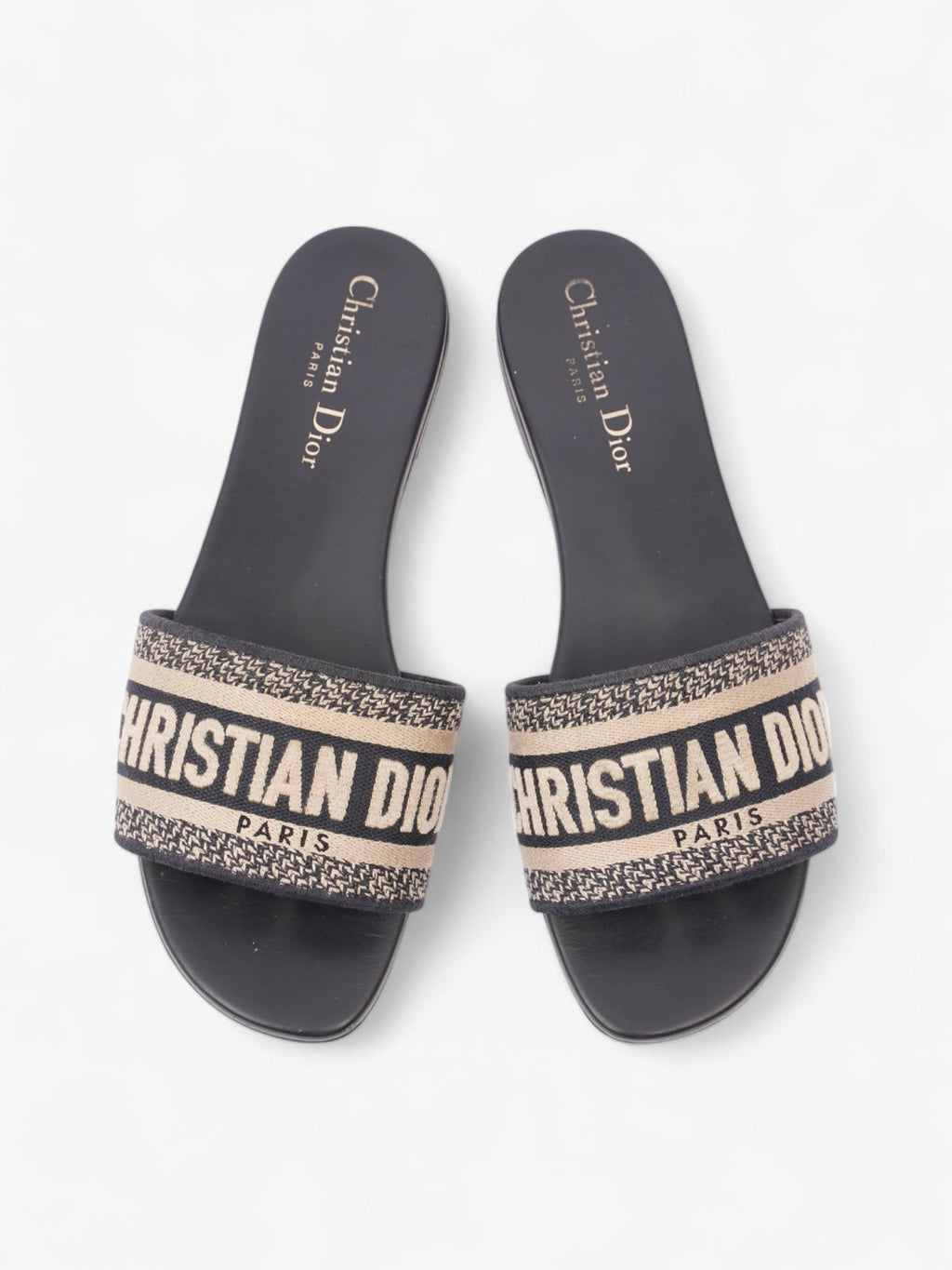 Christian Dior D Way Deep Blue Cotton EU 37.5 UK 4.5