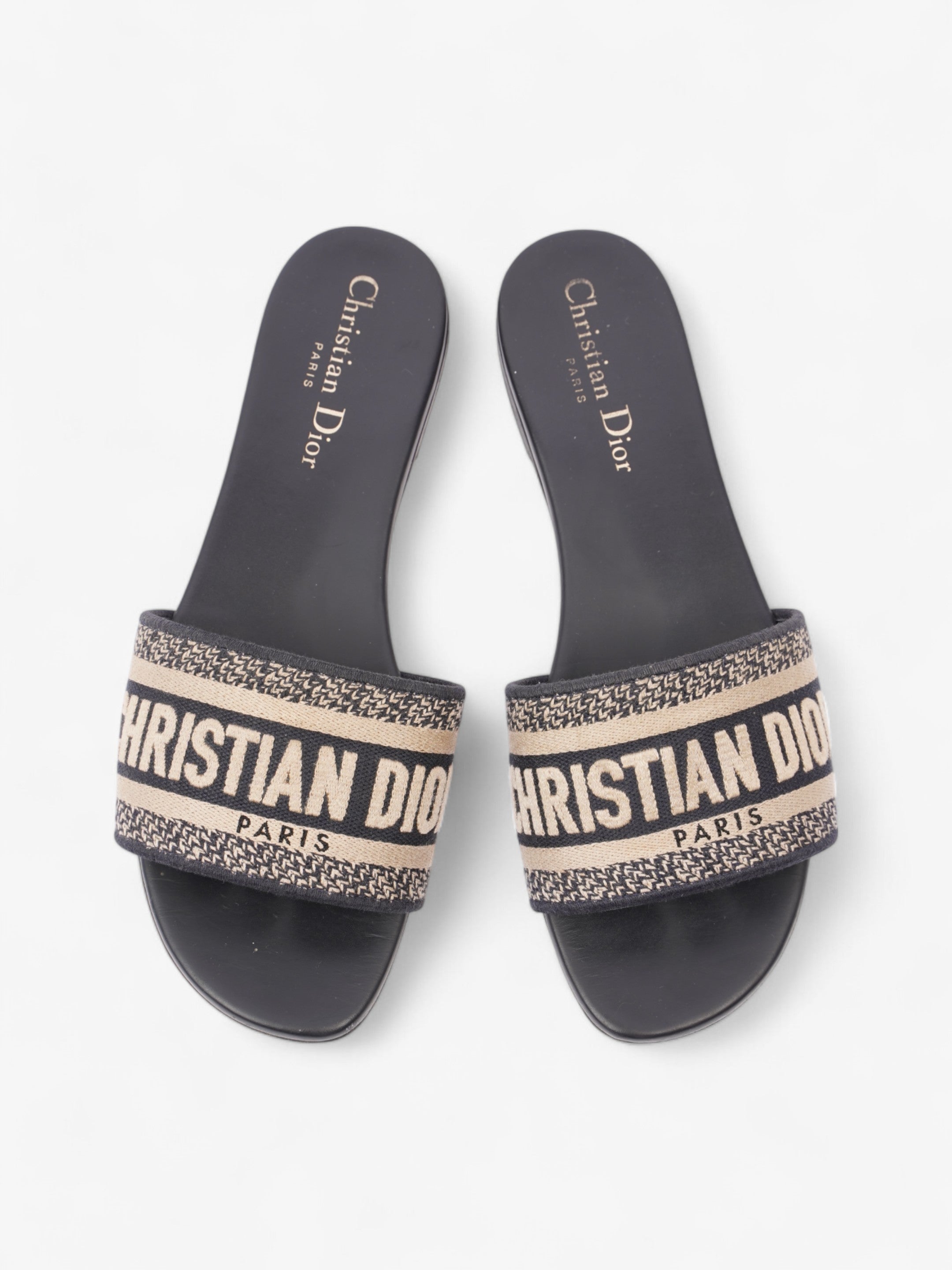 Christian Dior D Way Deep Blue Cotton EU 37.5 UK 4.5