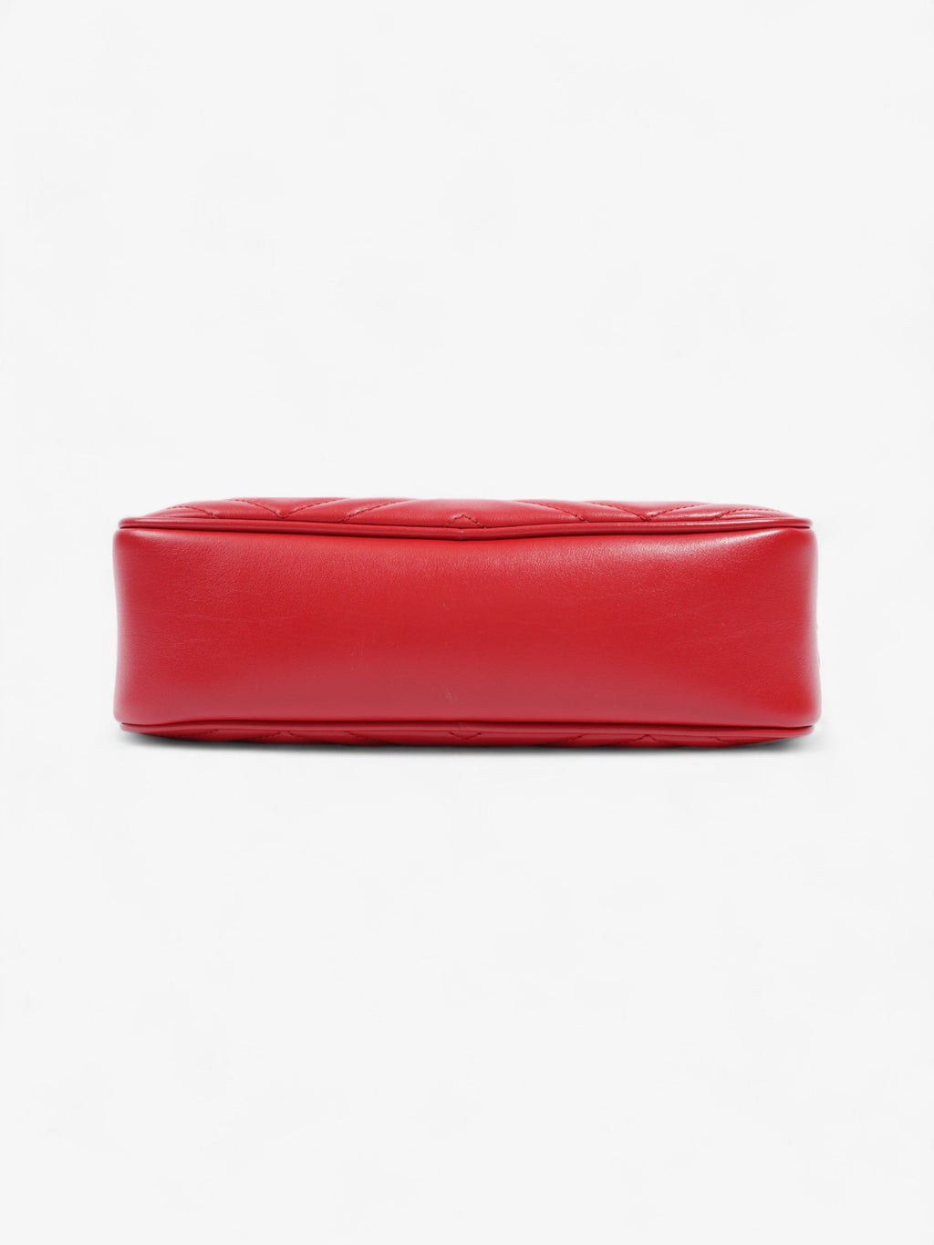 Gucci Marmont Zip Red Matelasse Leather Small