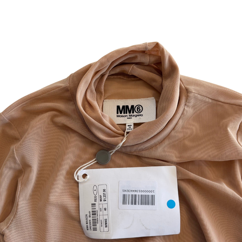 MM6 Mesh Turtleneck Dress - Women's 40