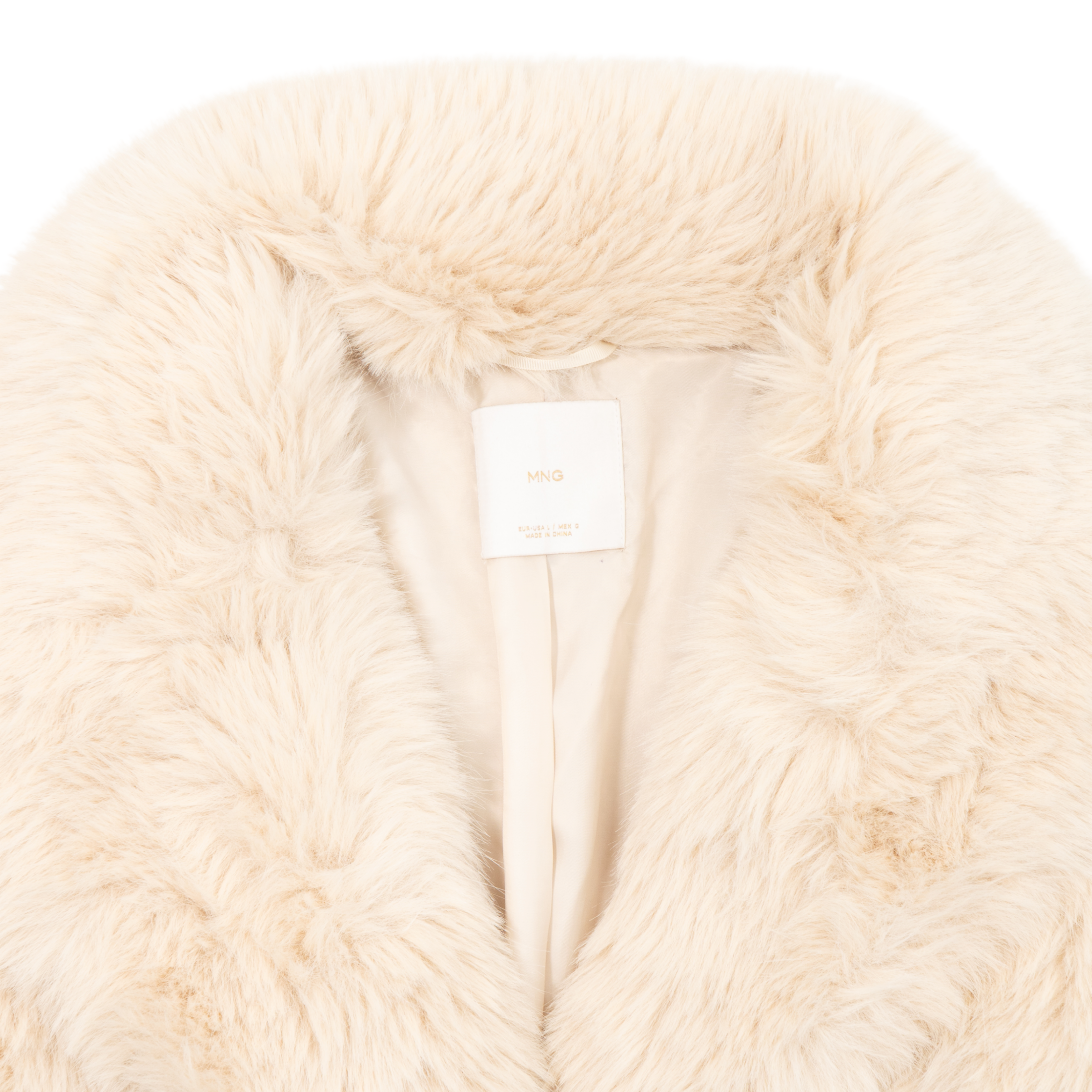 MNG Faux Fur Coat - Women's L