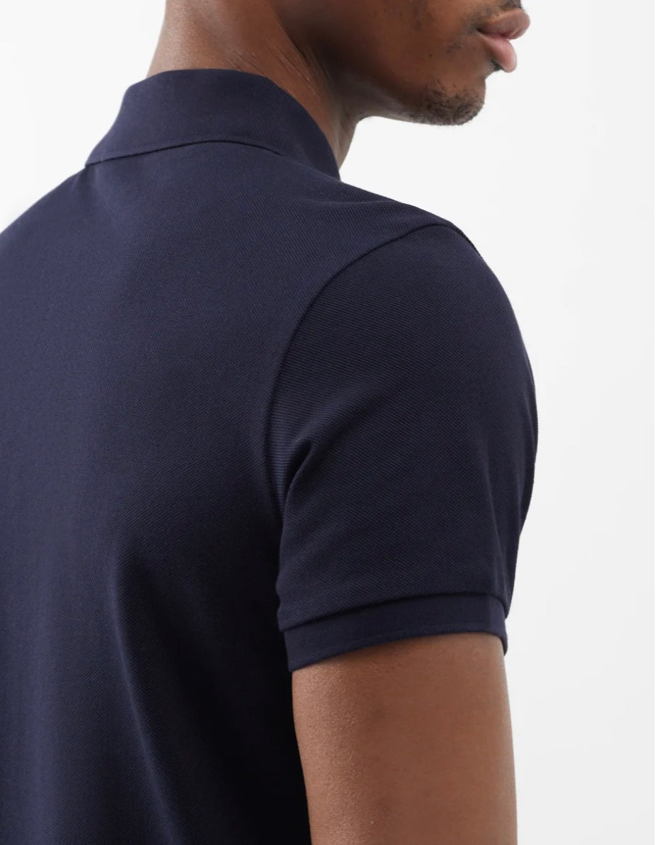 MONCLER LOGO APPLIQUE COTTON POLO SHIRT