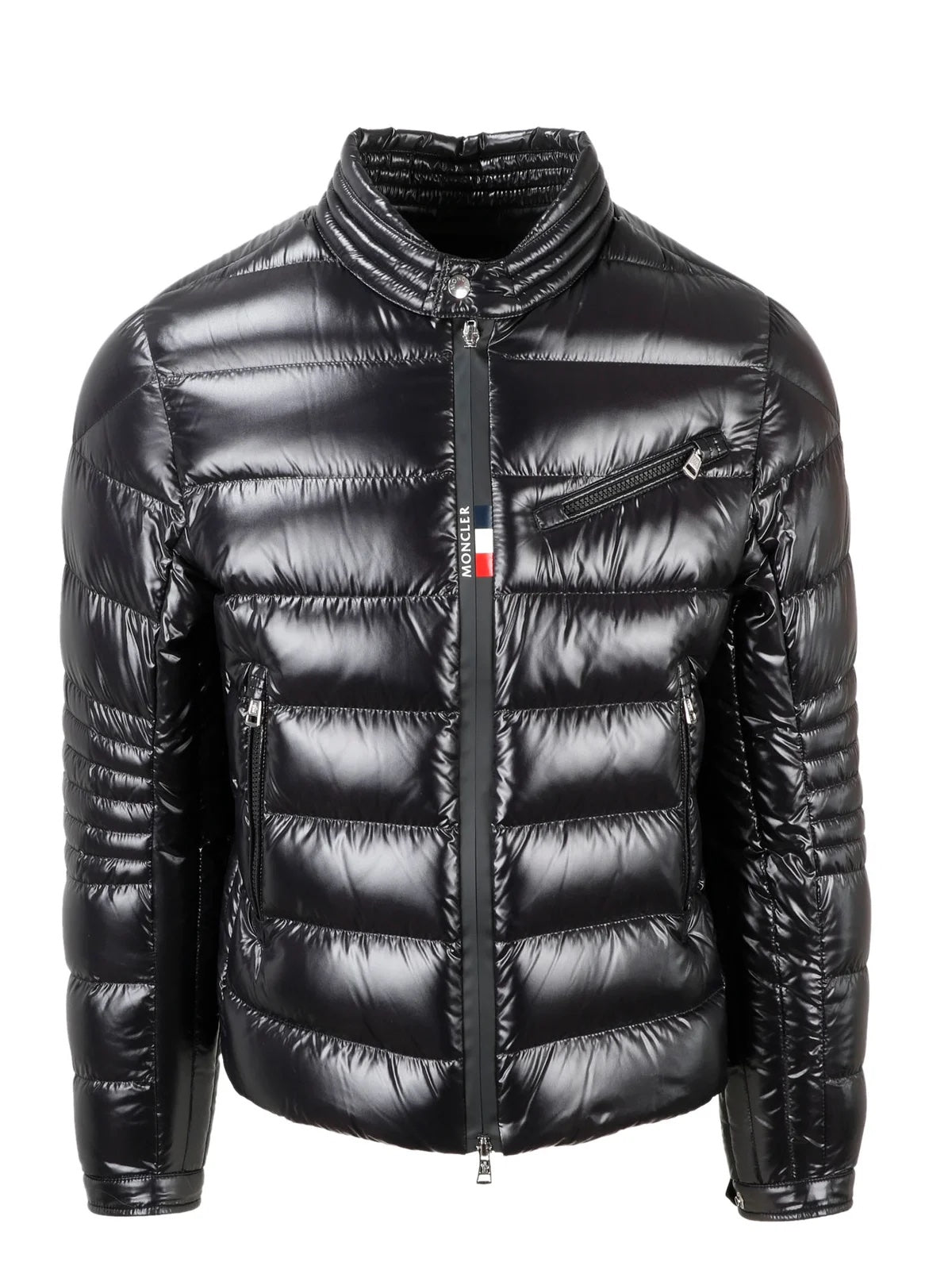 MONCLER BAUNARD ZIPPED DOWN BIKER JACKET