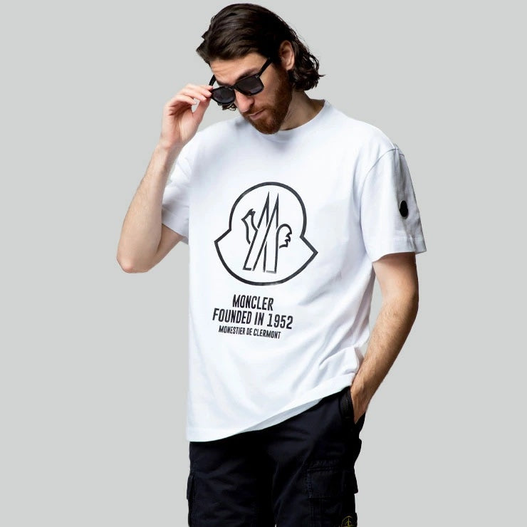MONCLER LOGO-PRINT SHORT SLEEVE T-SHIRT
