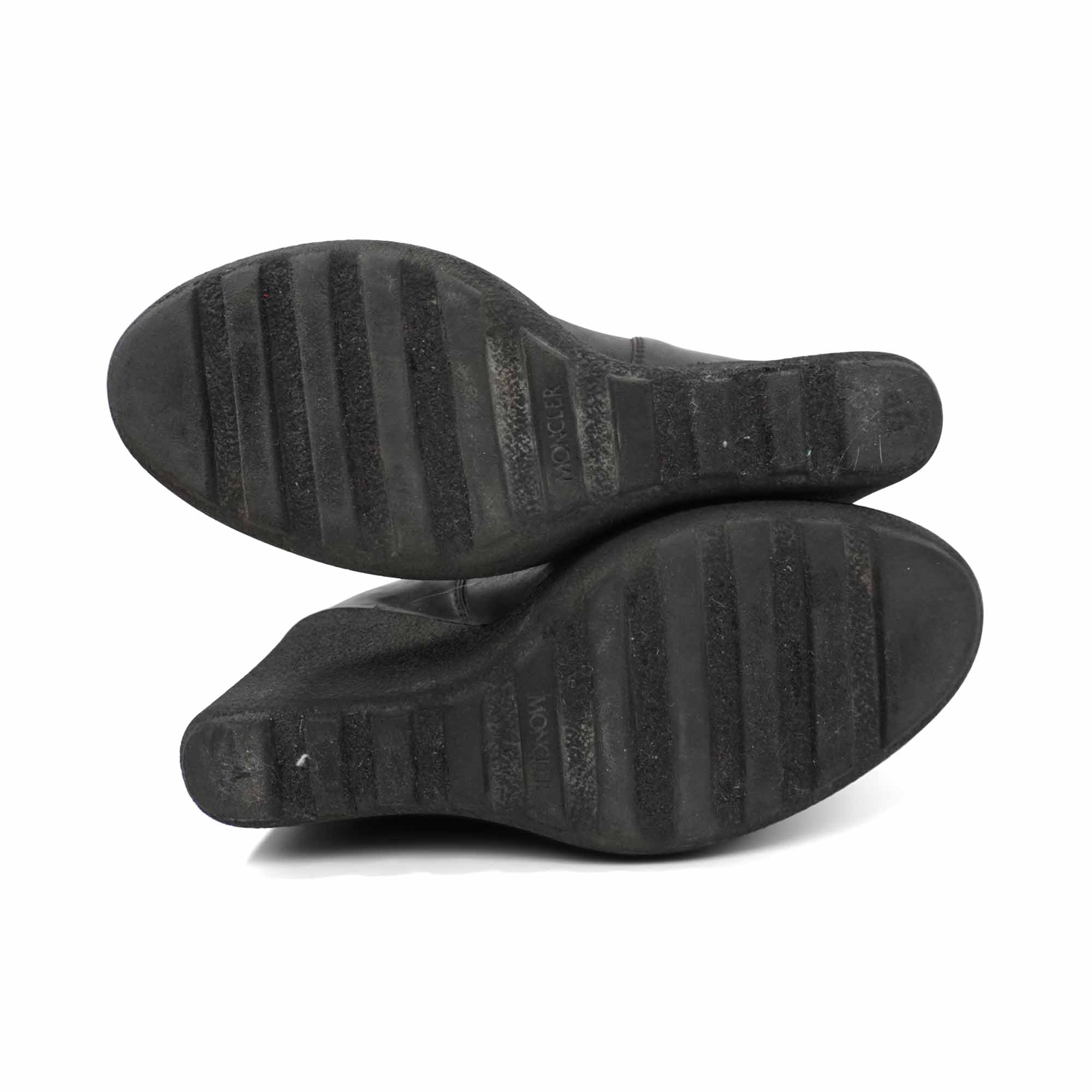 Moncler 'Cernobbio' Quilted Wedge Boots - Women's 38