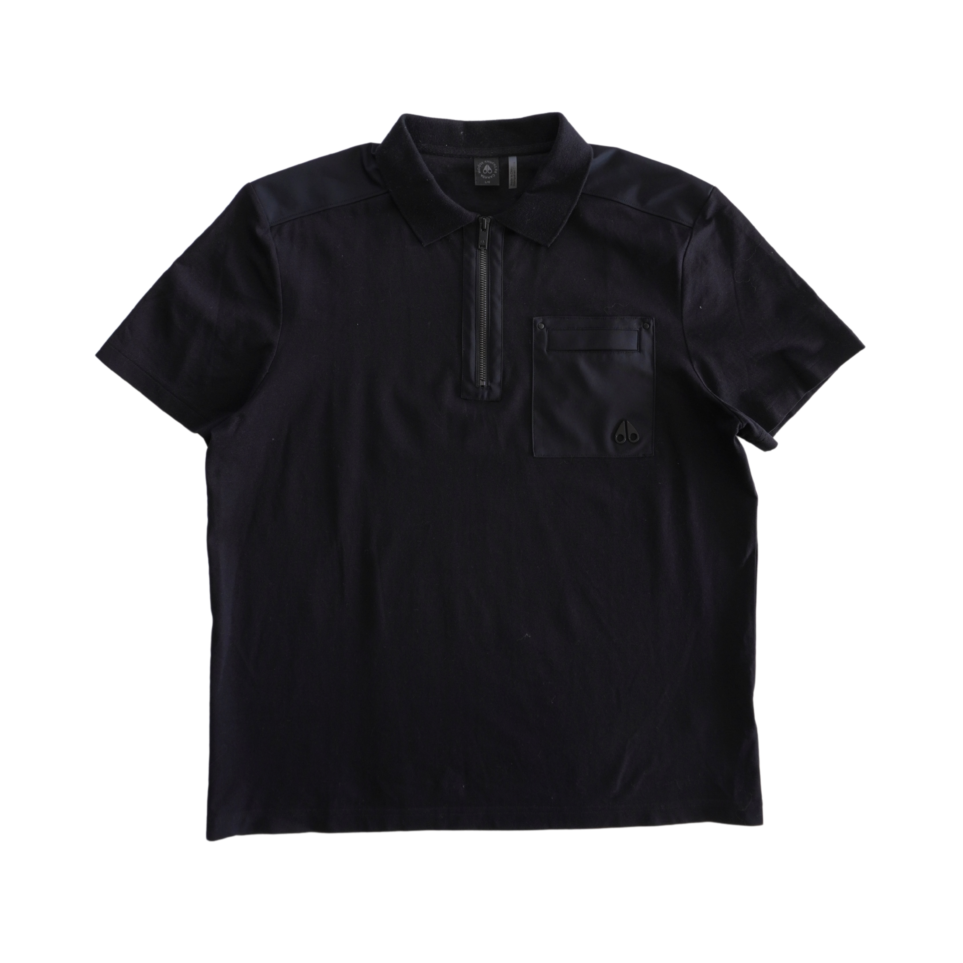 Moose Knuckles 'Dalon' Polo Shirt - Men's L