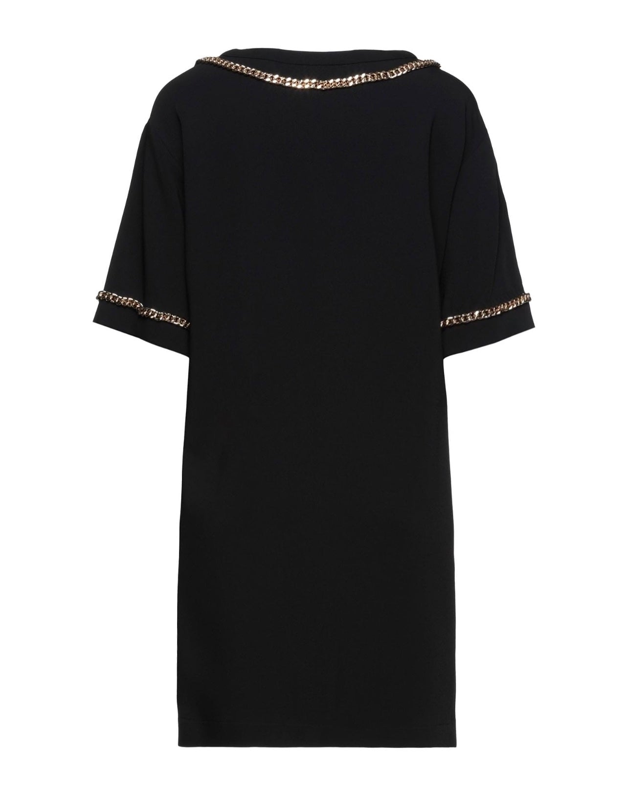 MOSCHINO SHORT DRESS WITH CHAIN