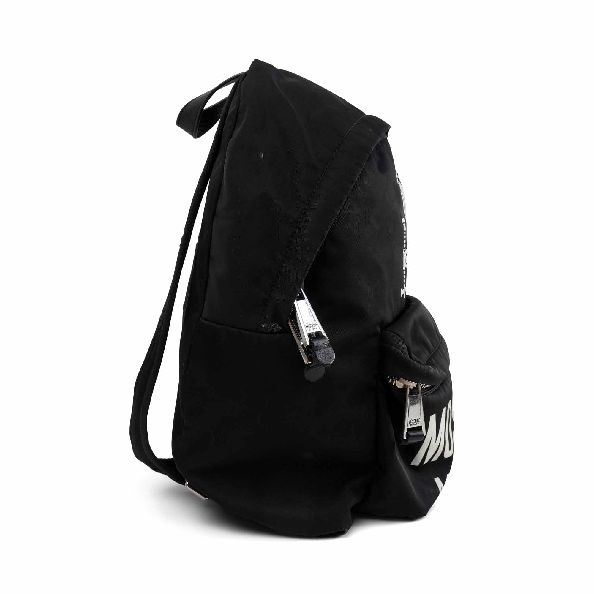 Moschino Nylon Logo Backpack