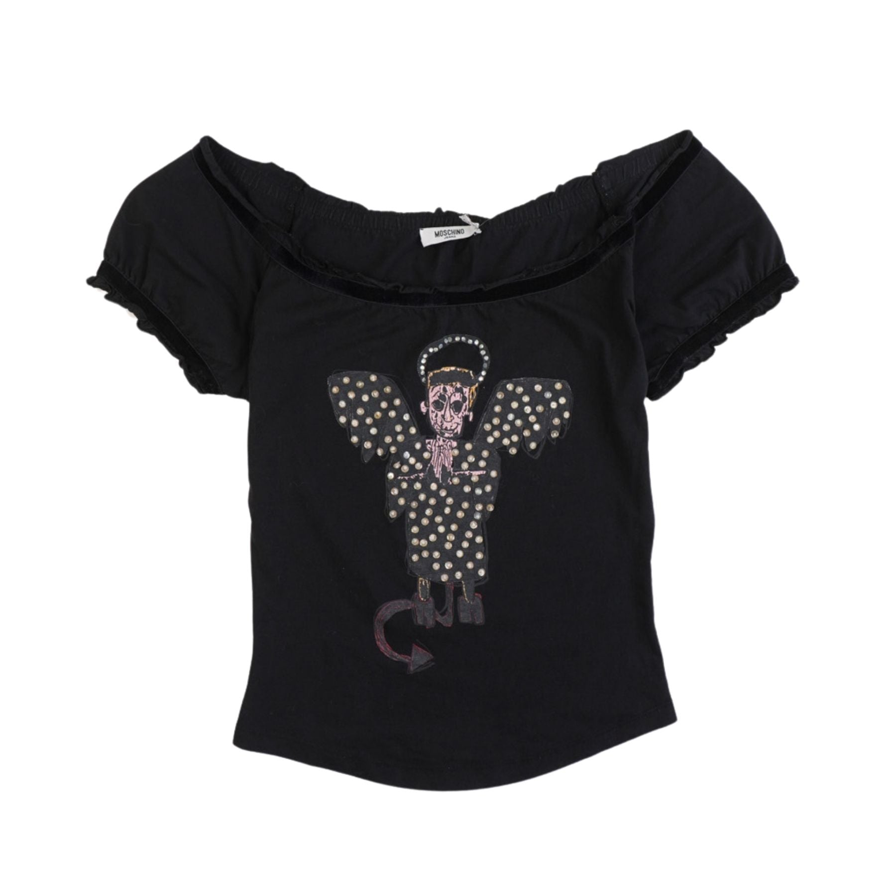 Moschino Jeans 'Angel/Devil' Top - Women's 6