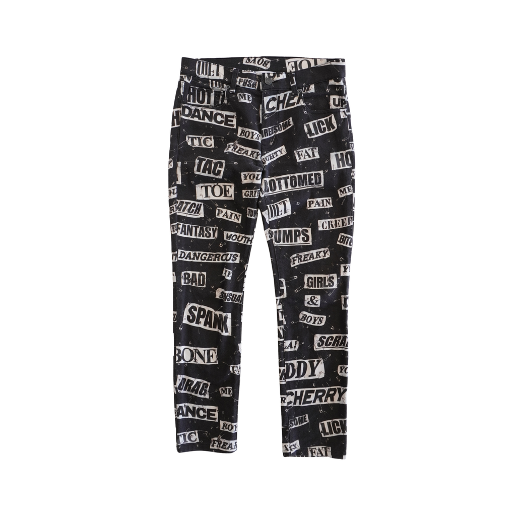 Moschino Couture 'Safety Print' Jeans - Women's 29