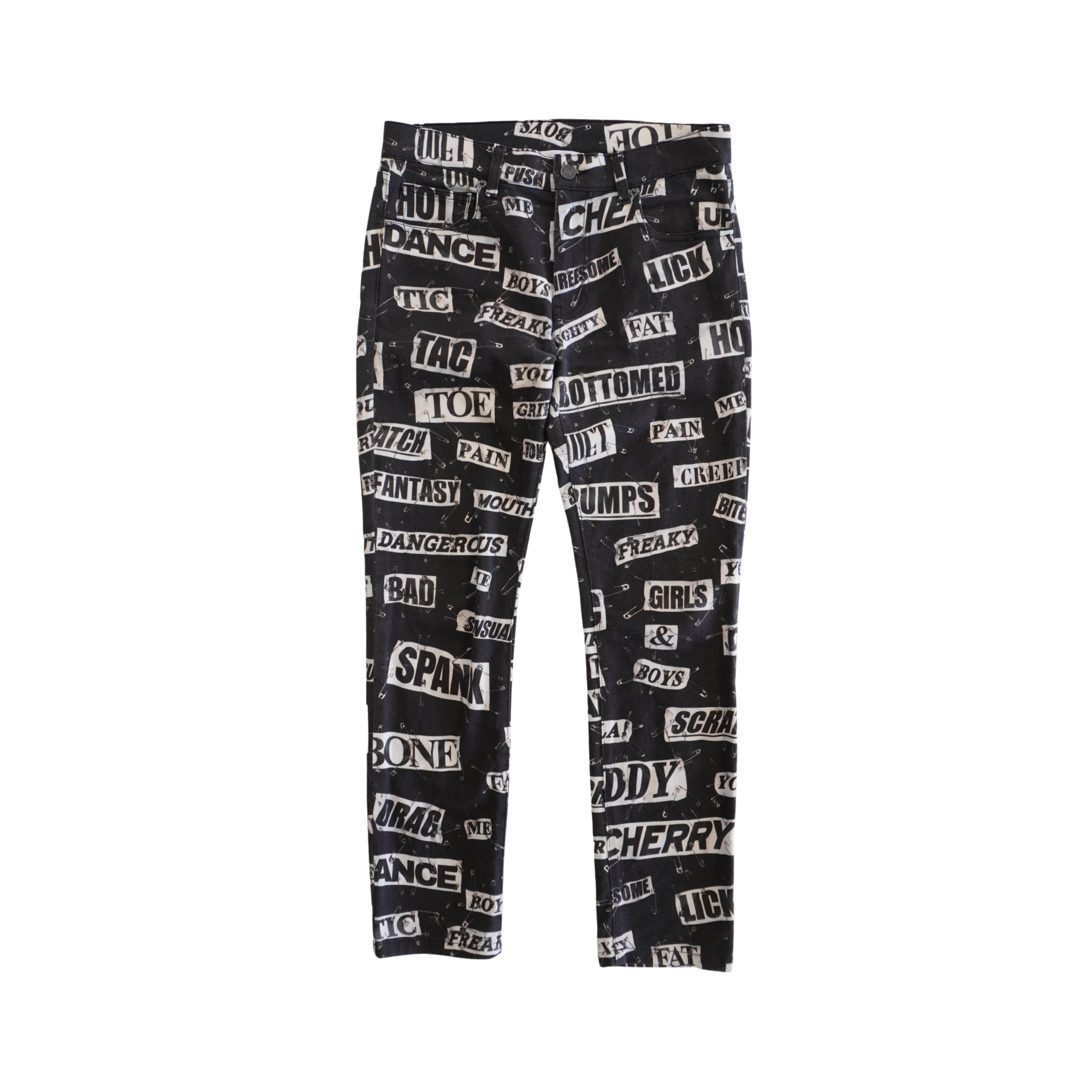 Moschino Couture 'Safety Print' Jeans - Women's 29