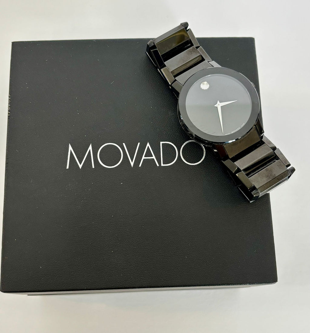 MOVADO ONYX BLACK SAPPHIRE WATCH