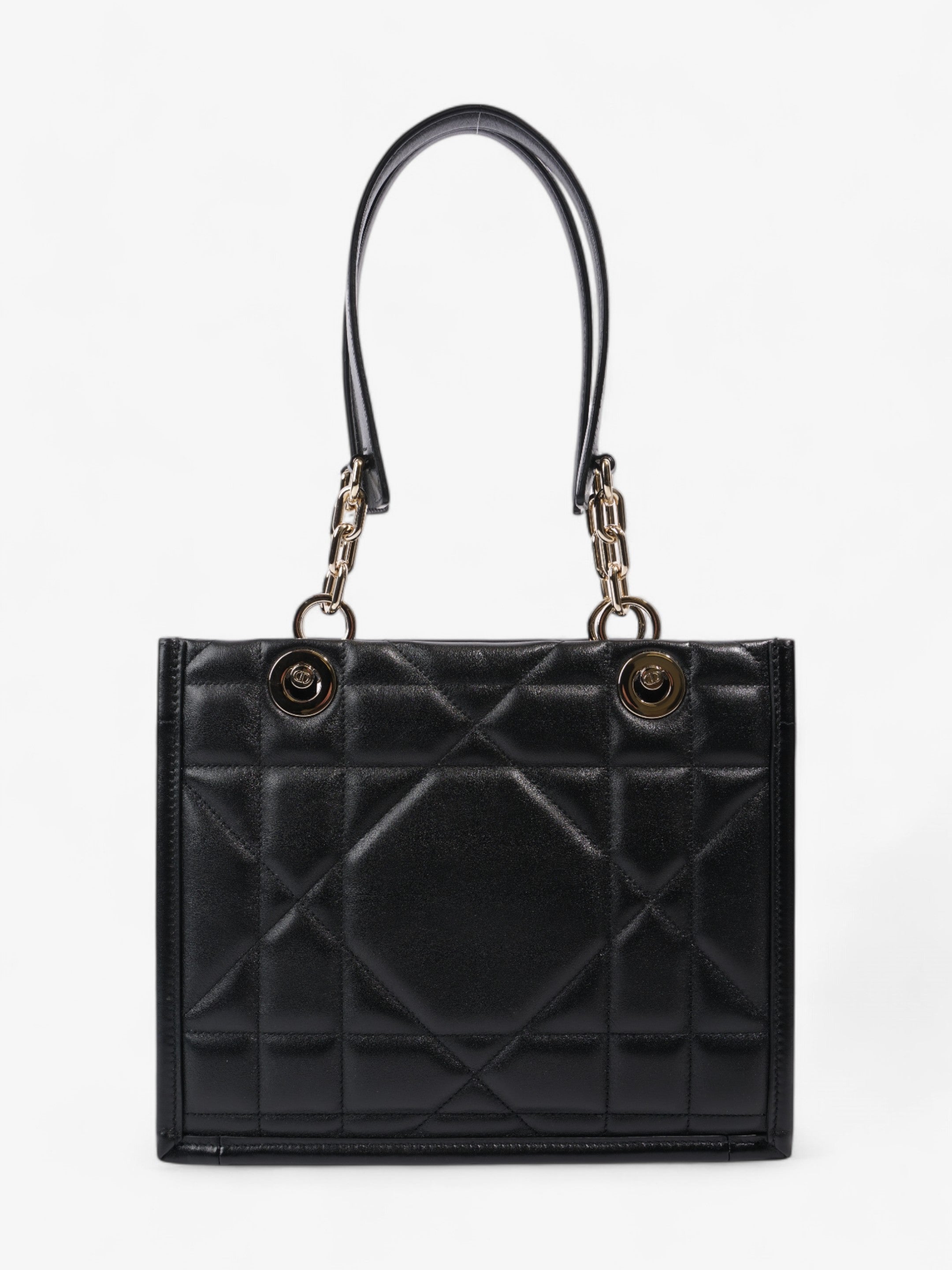 Christian Dior Archi Cannage Bage Black Leather
