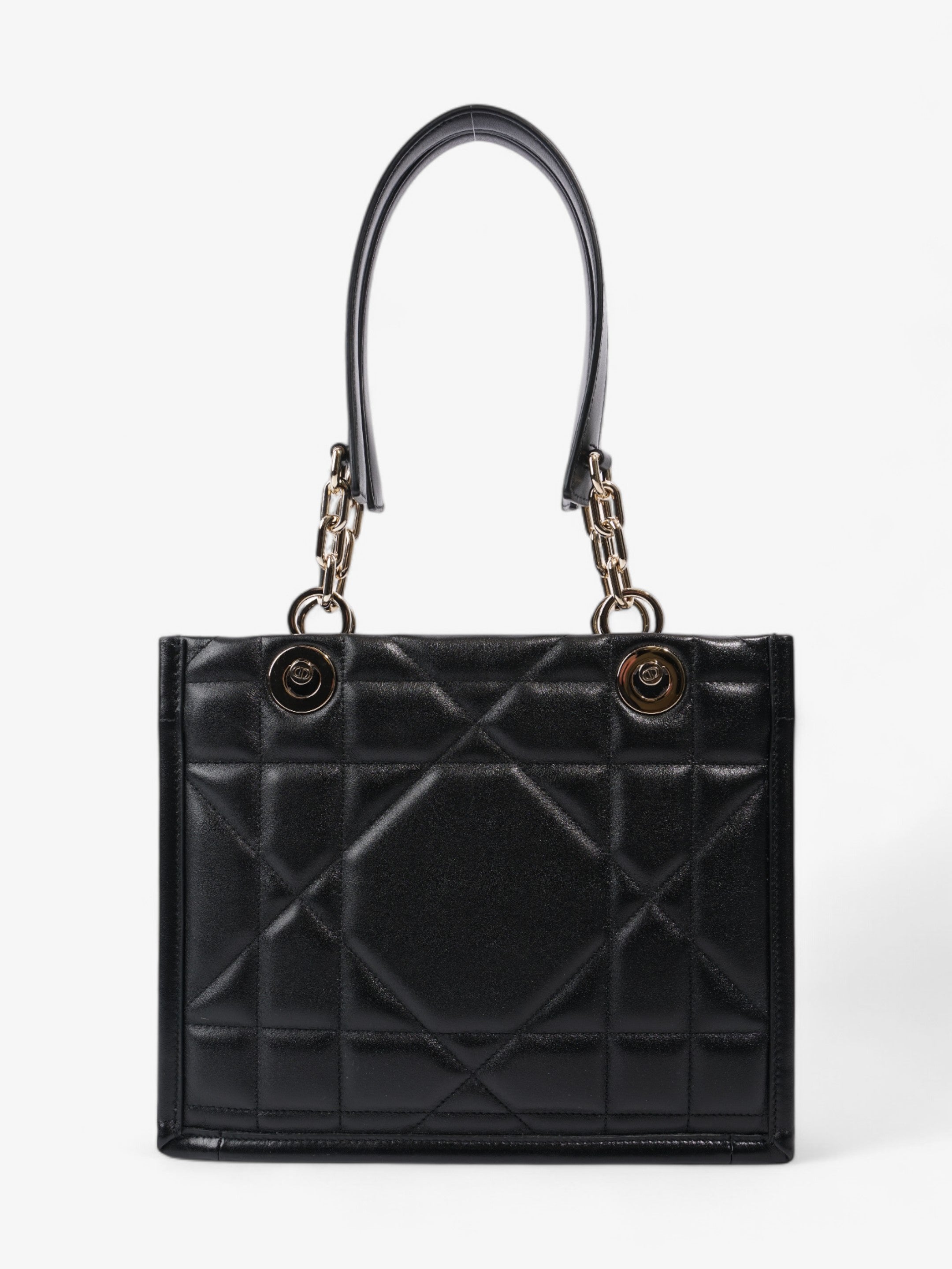 Christian Dior Archi Cannage Bage Black Leather