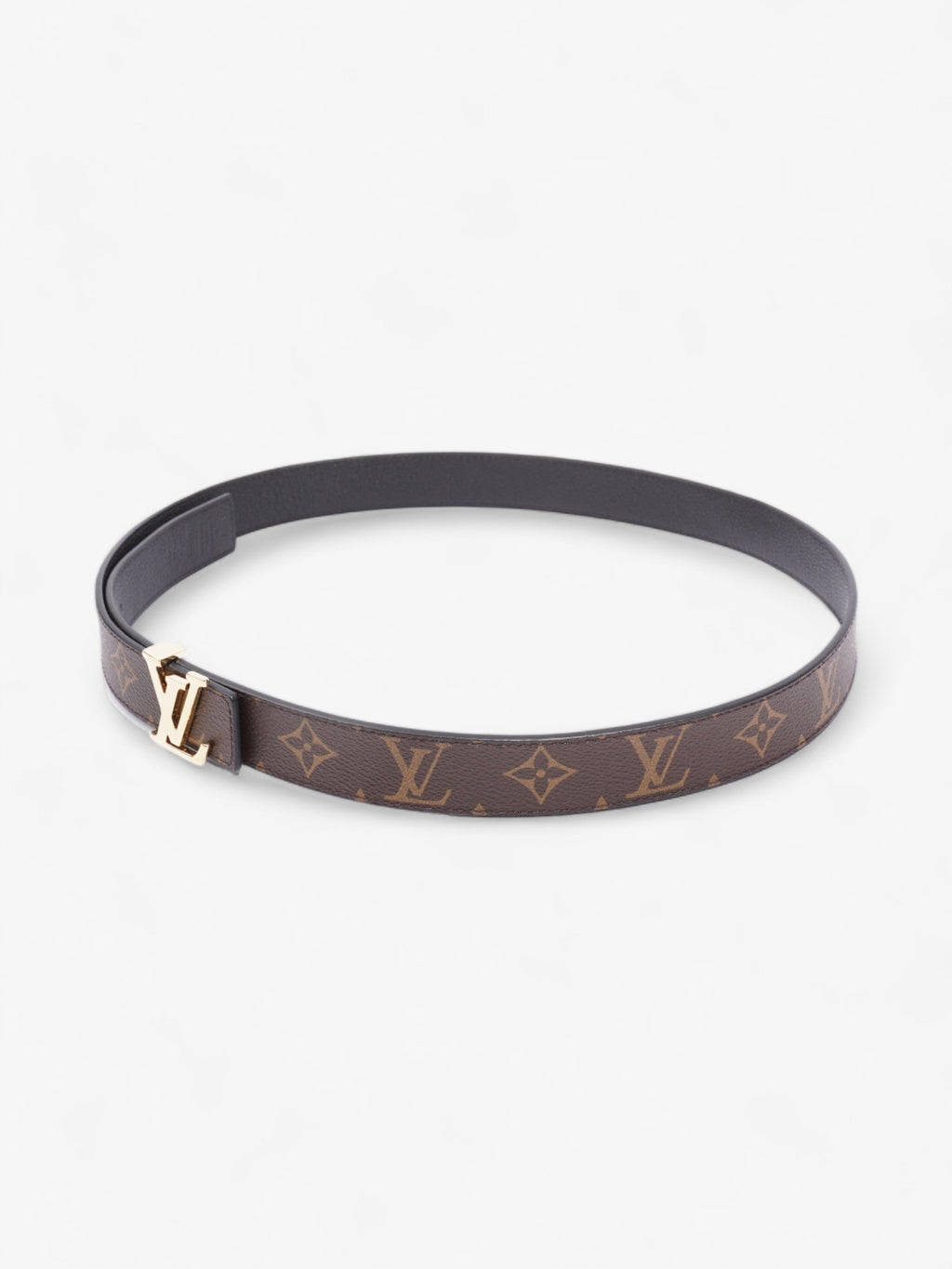 Louis Vuitton LV Iconic 25MM Reversible Belt Monogram / Black Coated Canvas 95cm 38mm