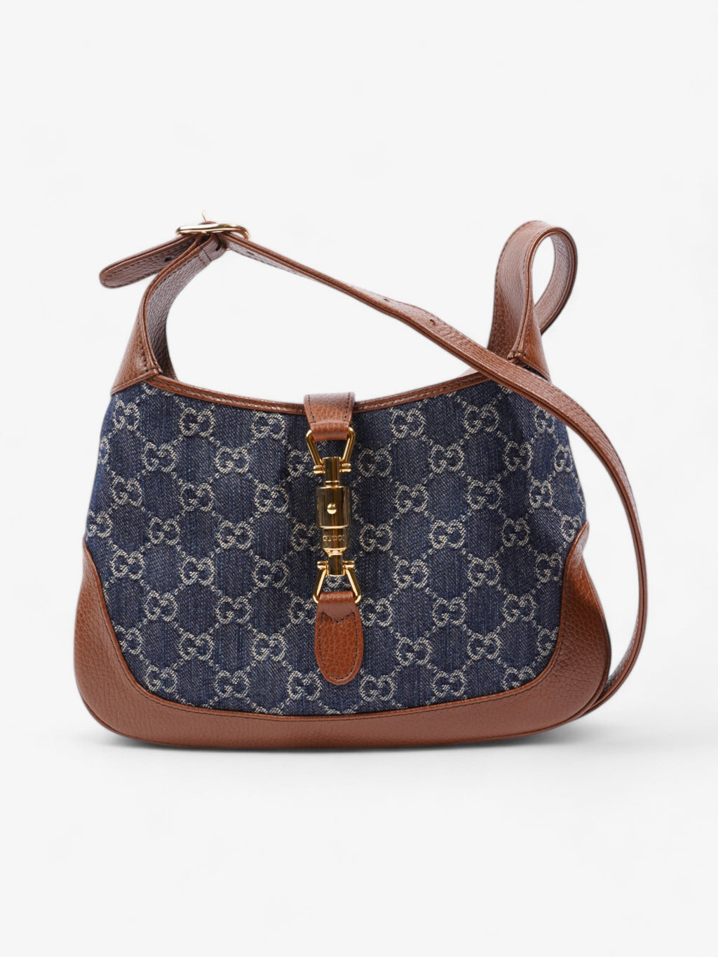 Gucci Jackie 1961 Brown / Denim Denim Small