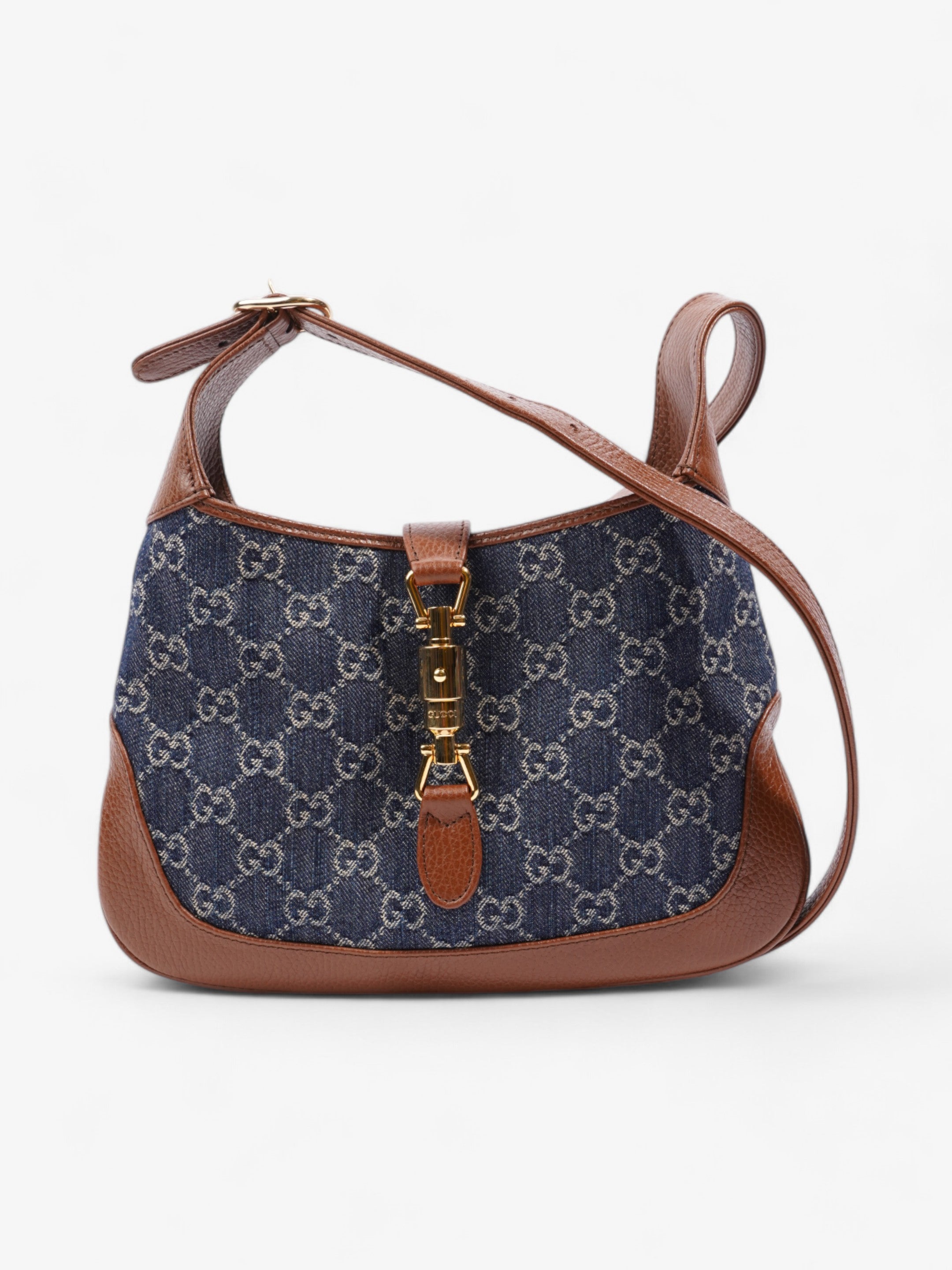 Gucci Jackie 1961 Brown / Denim Denim Small