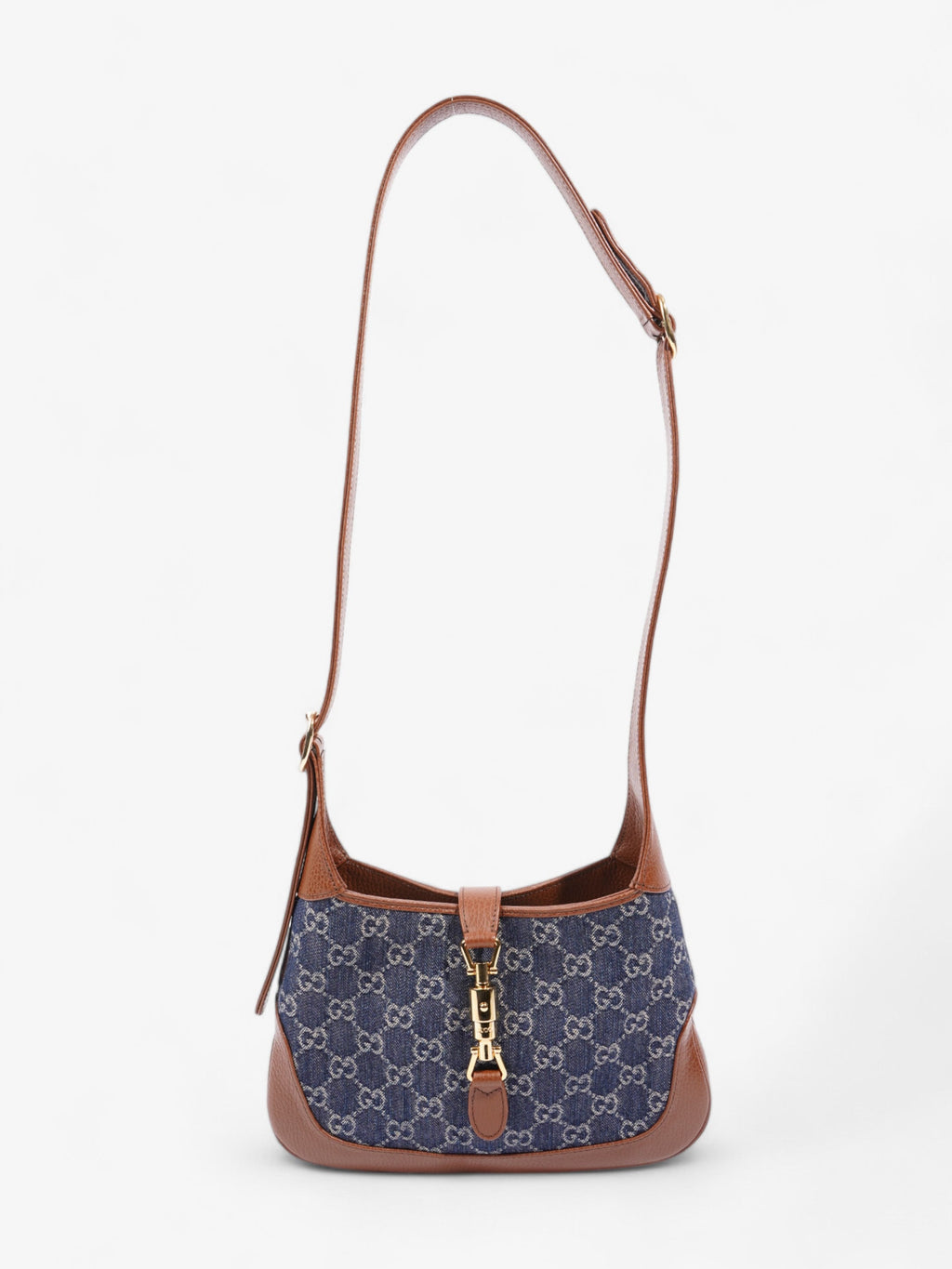Gucci Jackie 1961 Brown / Denim Denim Small