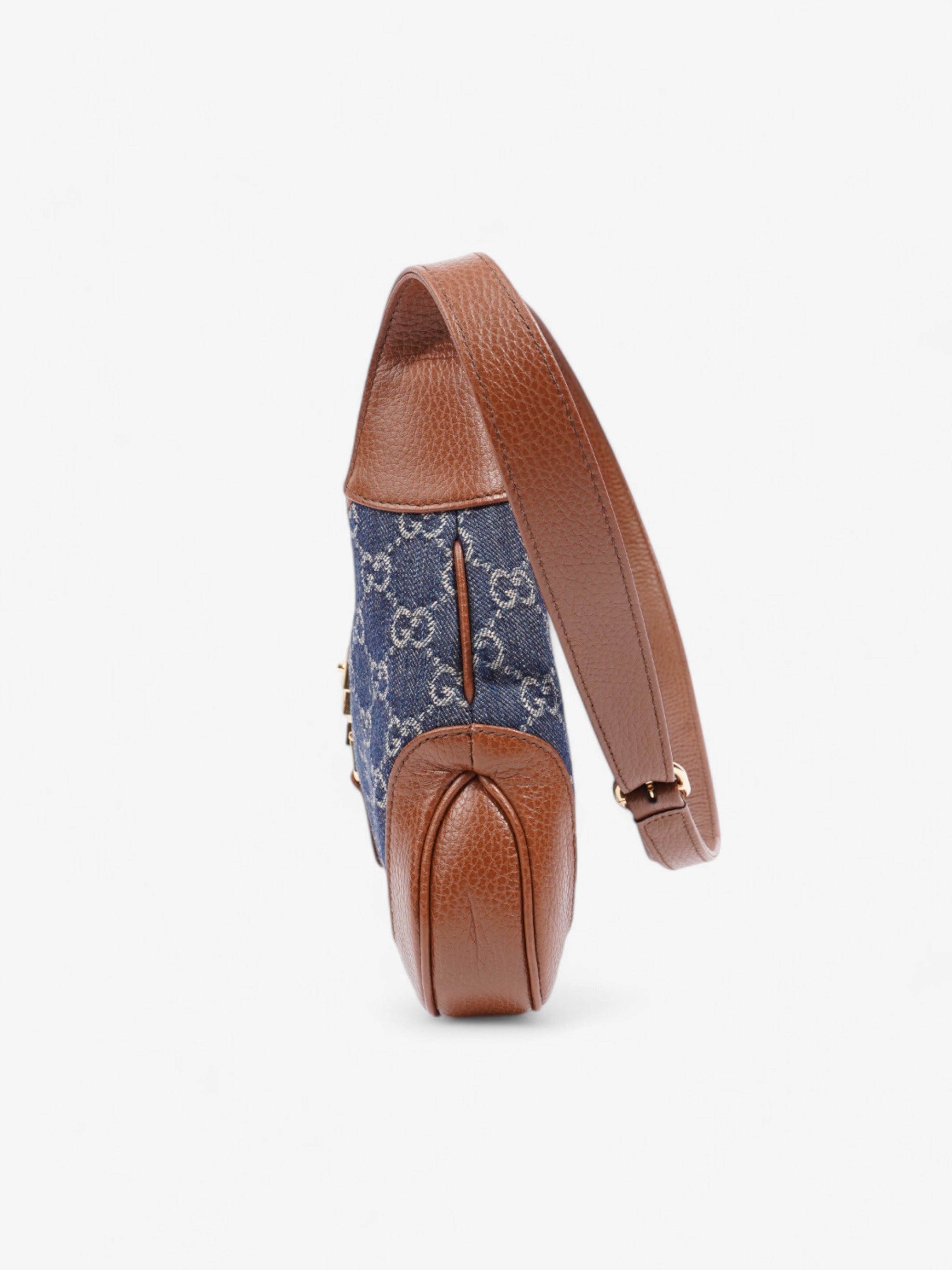 Gucci Jackie 1961 Brown / Denim Denim Small