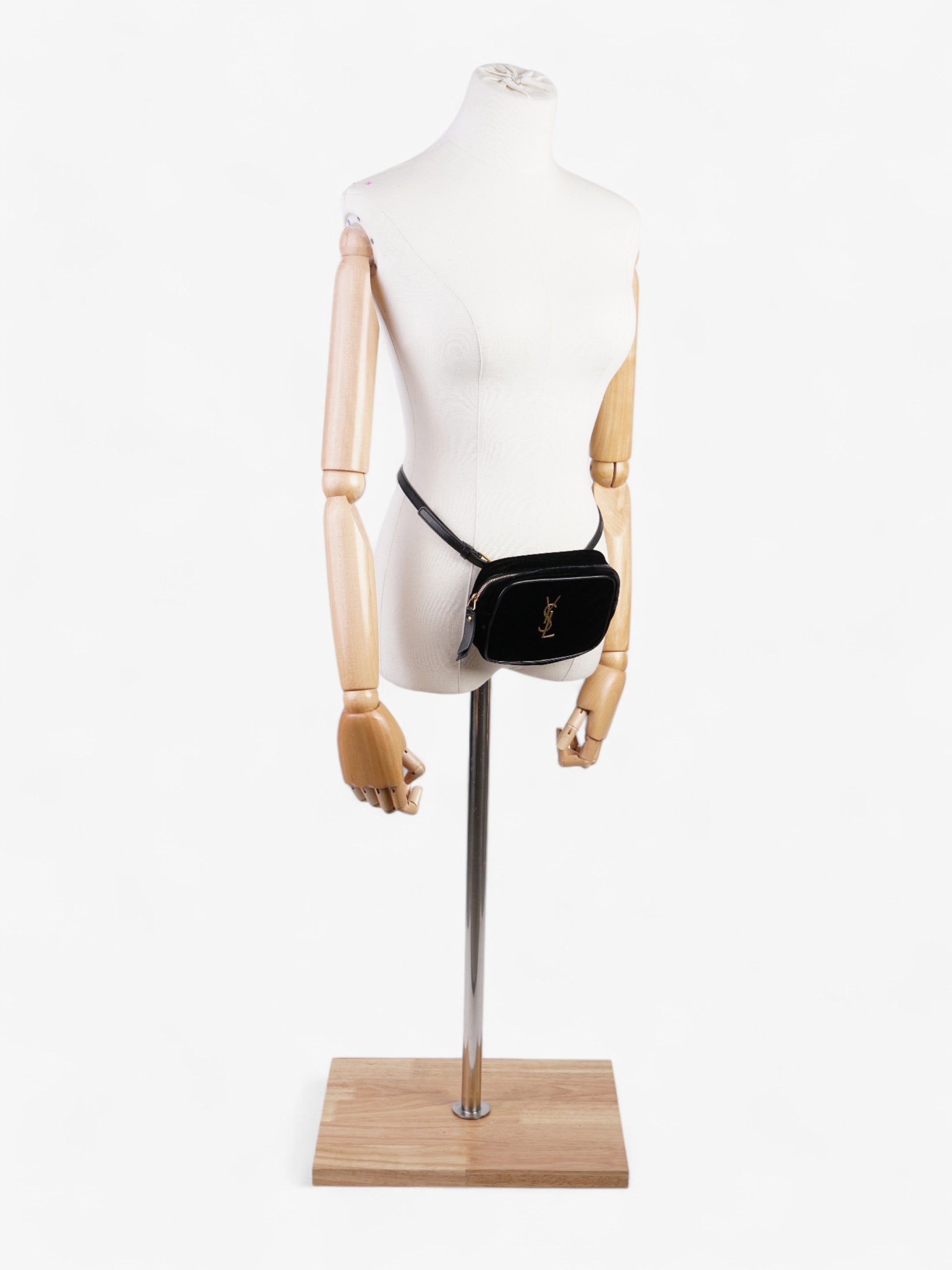 Saint Laurent Lou Belt Bag Black Velvet
