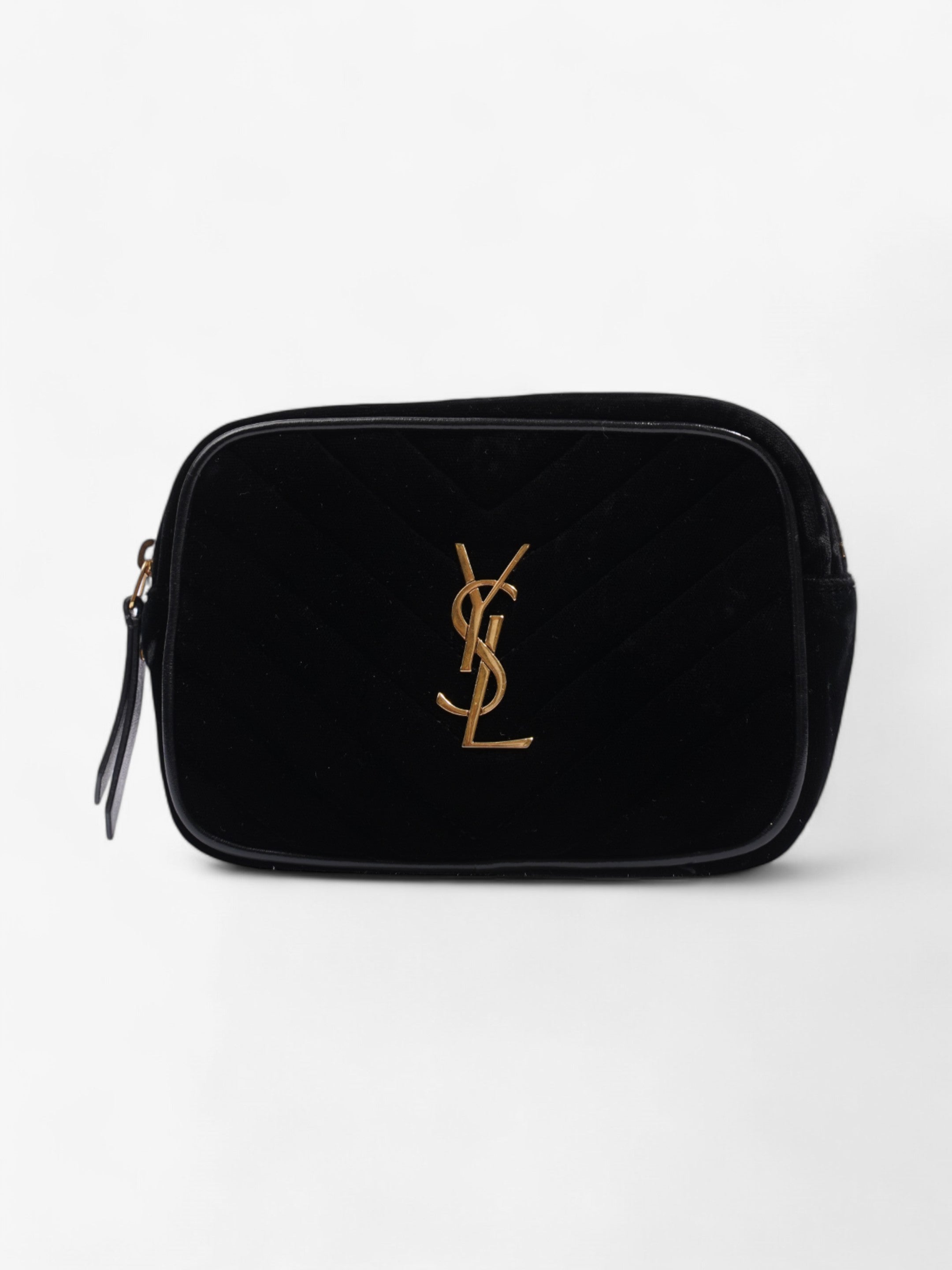 Saint Laurent Lou Belt Bag Black Velvet