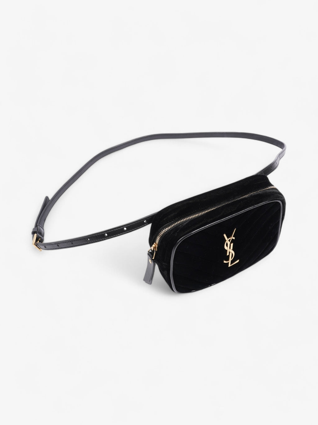 Saint Laurent Lou Belt Bag Black Velvet