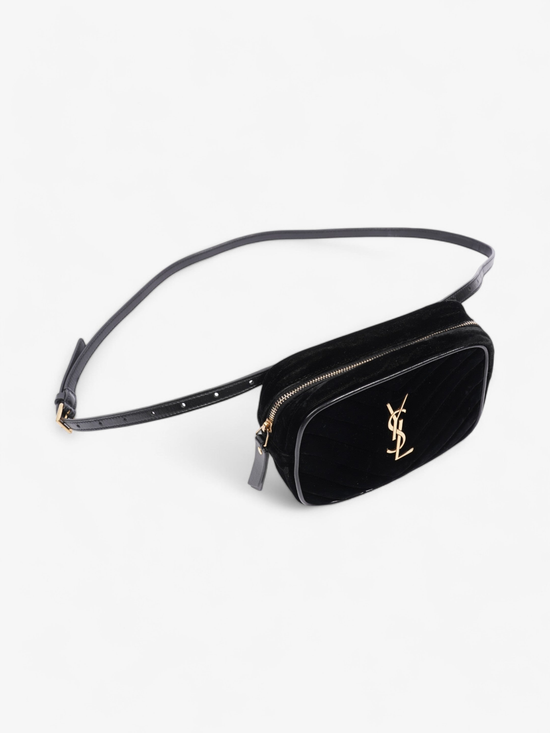 Saint Laurent Lou Belt Bag Black Velvet