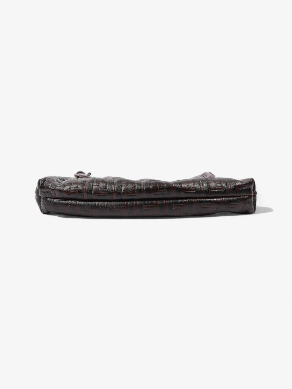 Fendi Chef Dark Brown Zucca Leather Medium