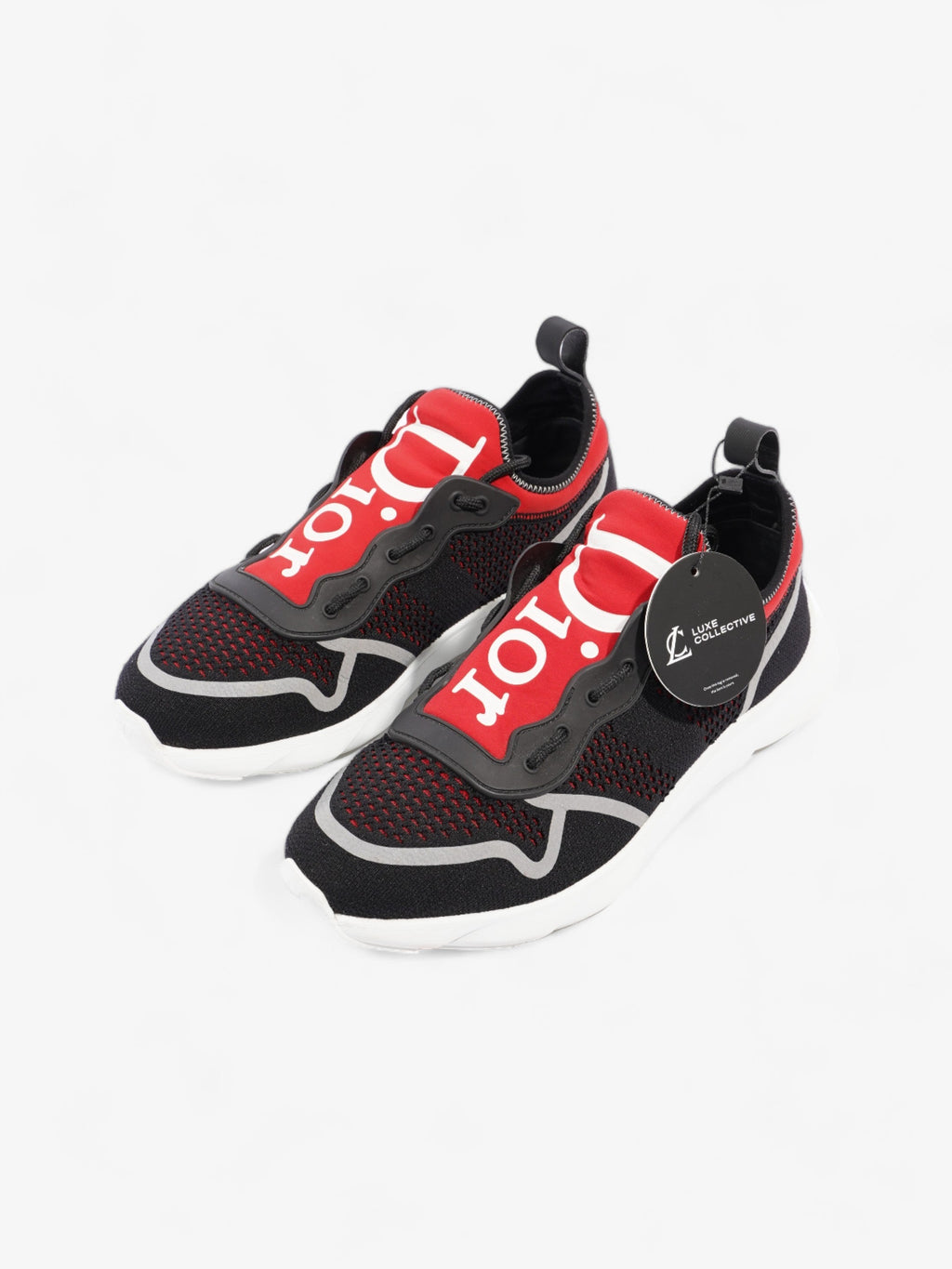 Christian Dior B21 Runner Black / Red Mesh EU 41.5 UK 7.5