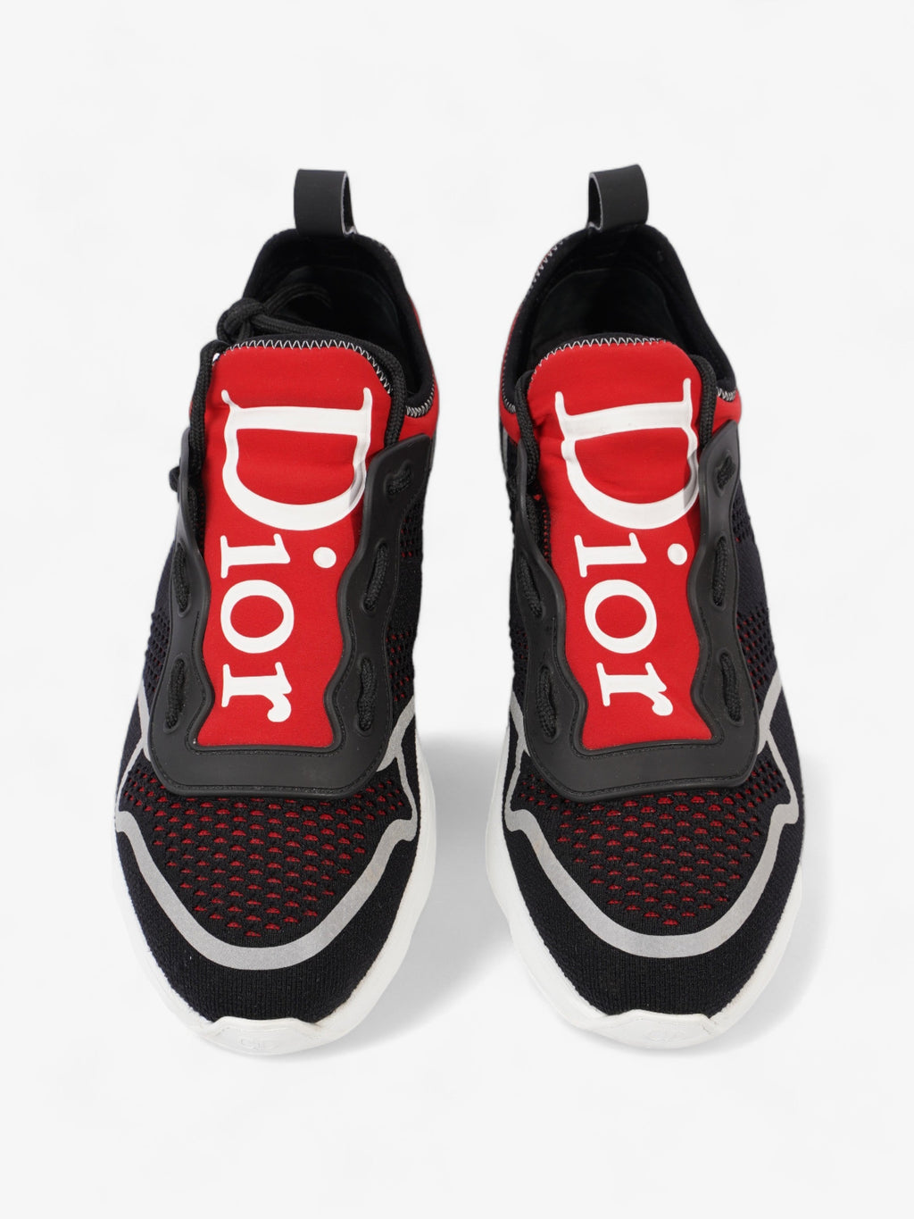 Christian Dior B21 Runner Black / Red Mesh EU 41.5 UK 7.5