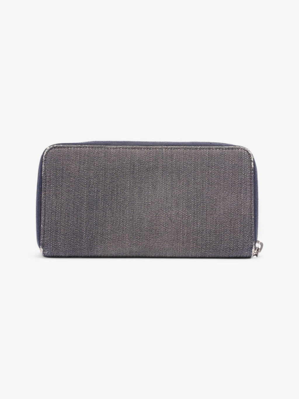 Chanel Chanel Zip Purse Navy / White Denim