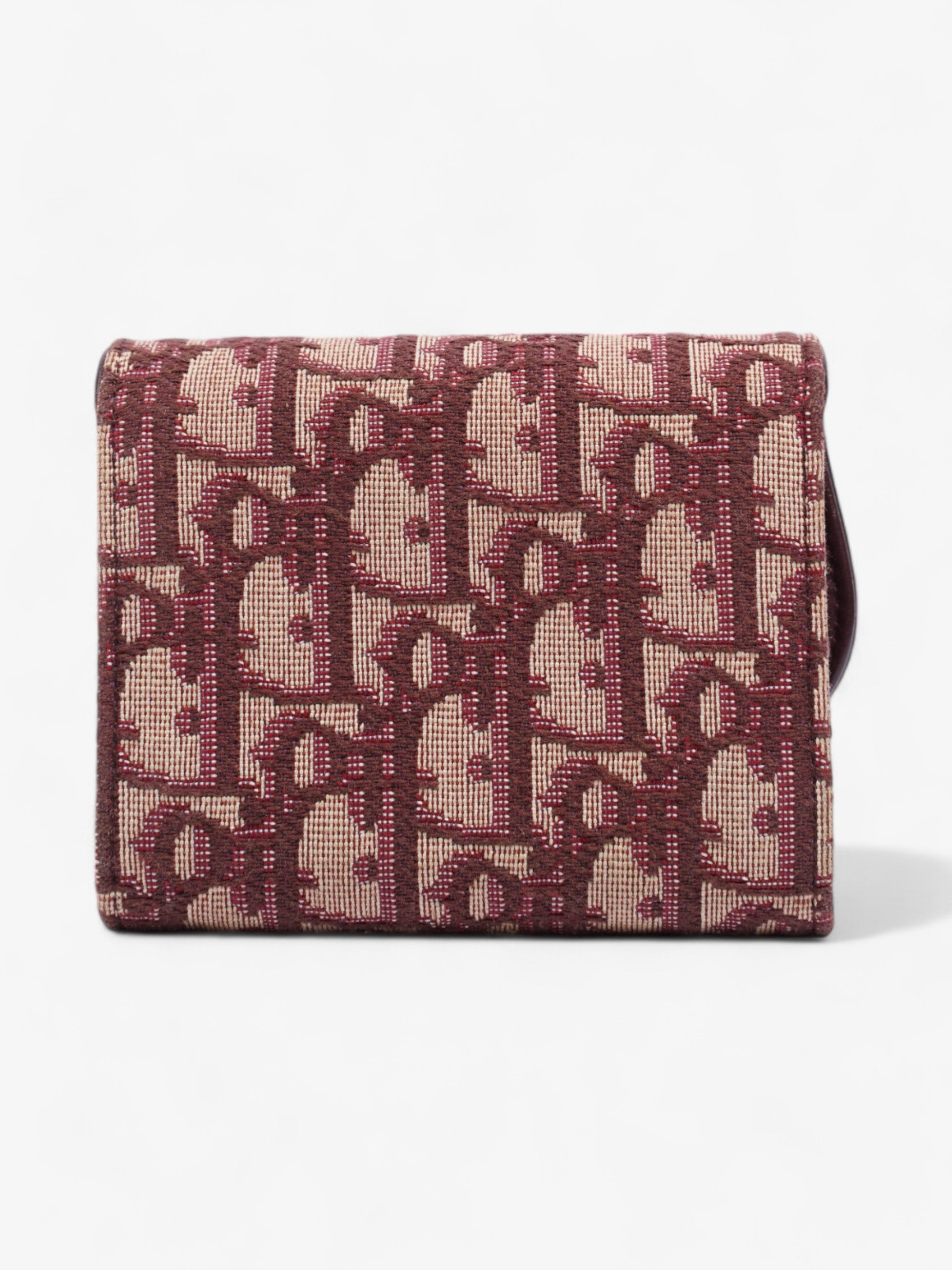 Christian Dior Saddle  Holder Burgundy Canvas