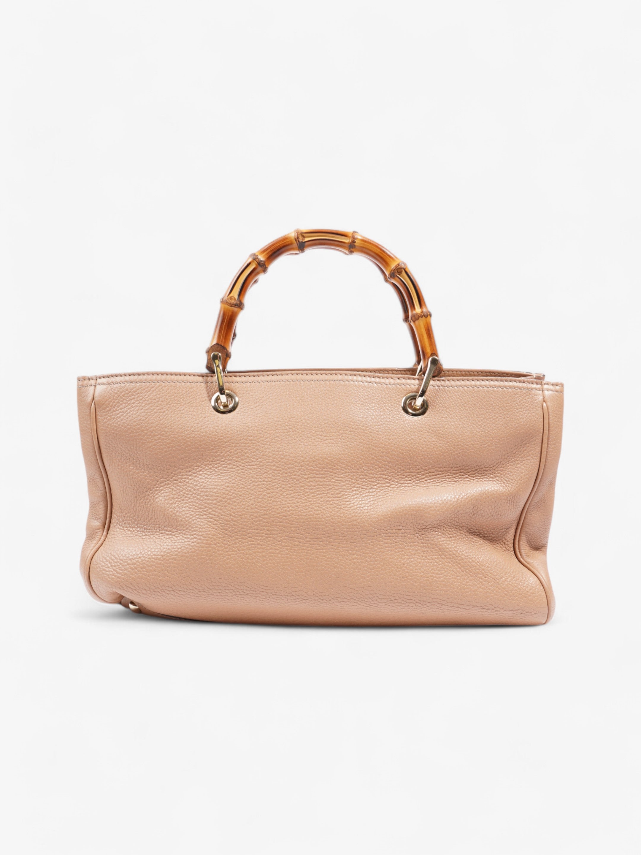 Gucci Bamboo Shopper Tote Beige Leather Medium