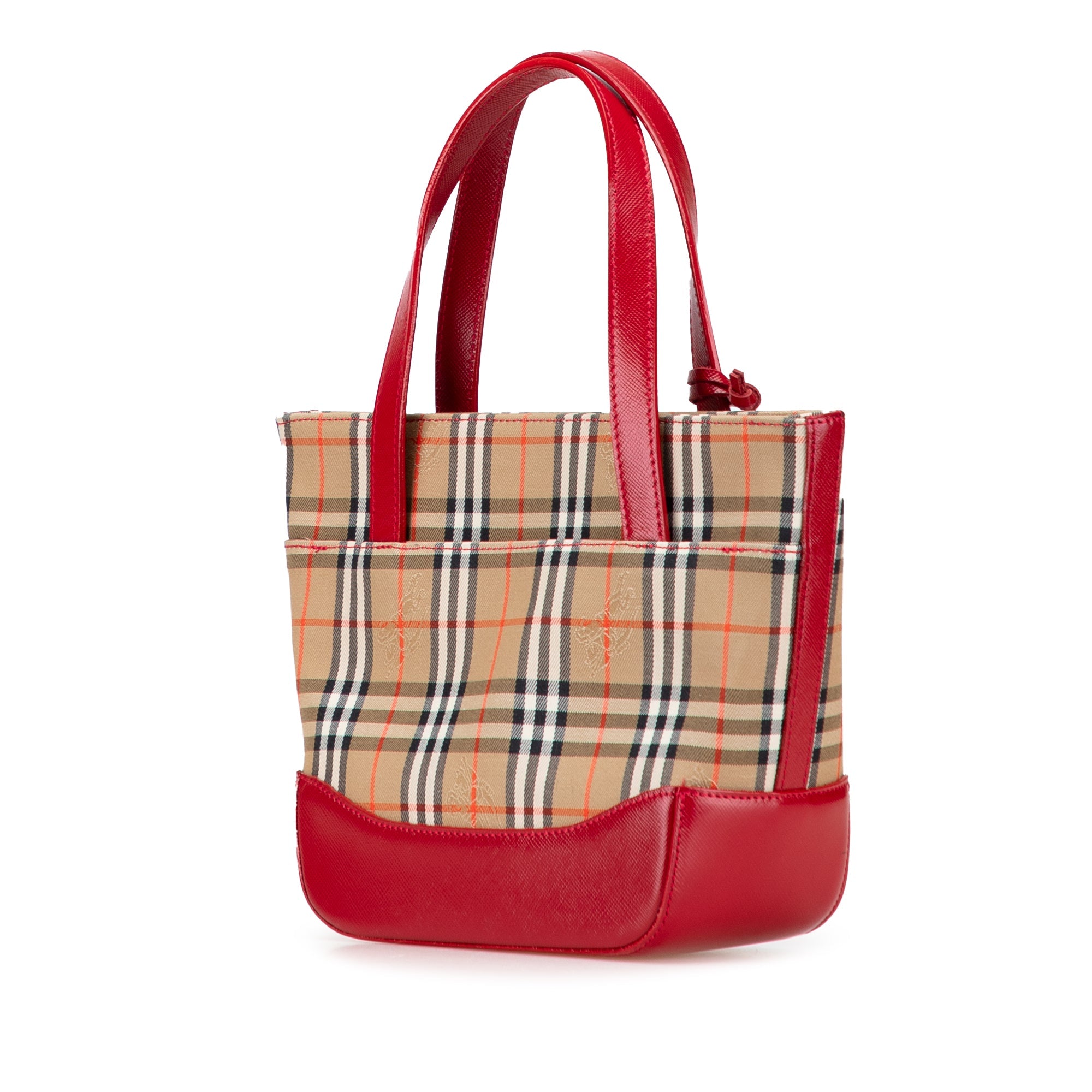 Reversible Tote Haymarket Coated Canvas and Leather Small