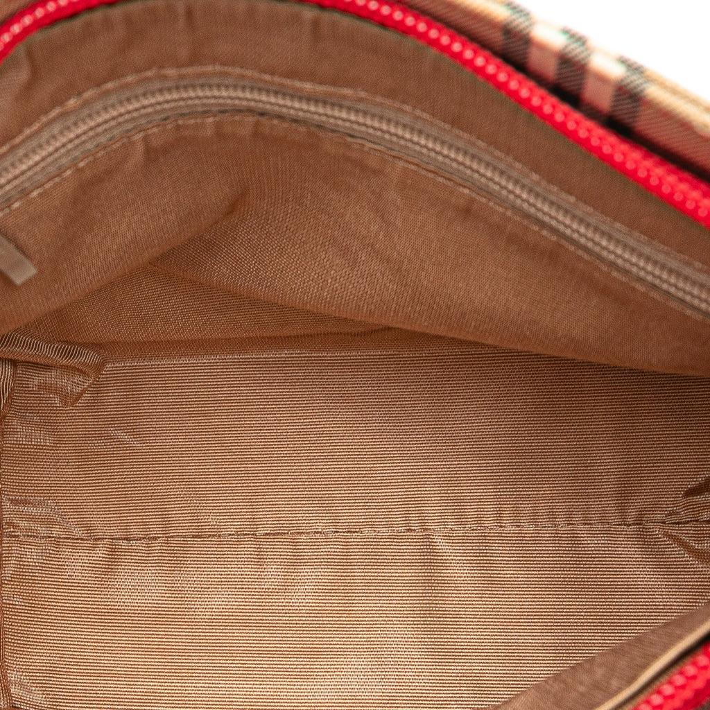 Reversible Tote Haymarket Coated Canvas and Leather Small