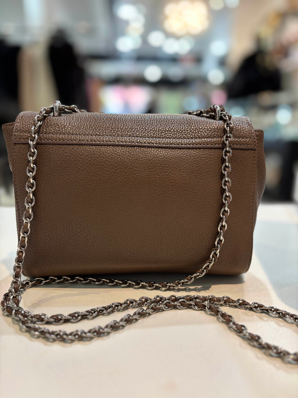 MULBERRY LILY CHAIN-STRAP CALFSKIN LEATHER CROSSBODY BAG