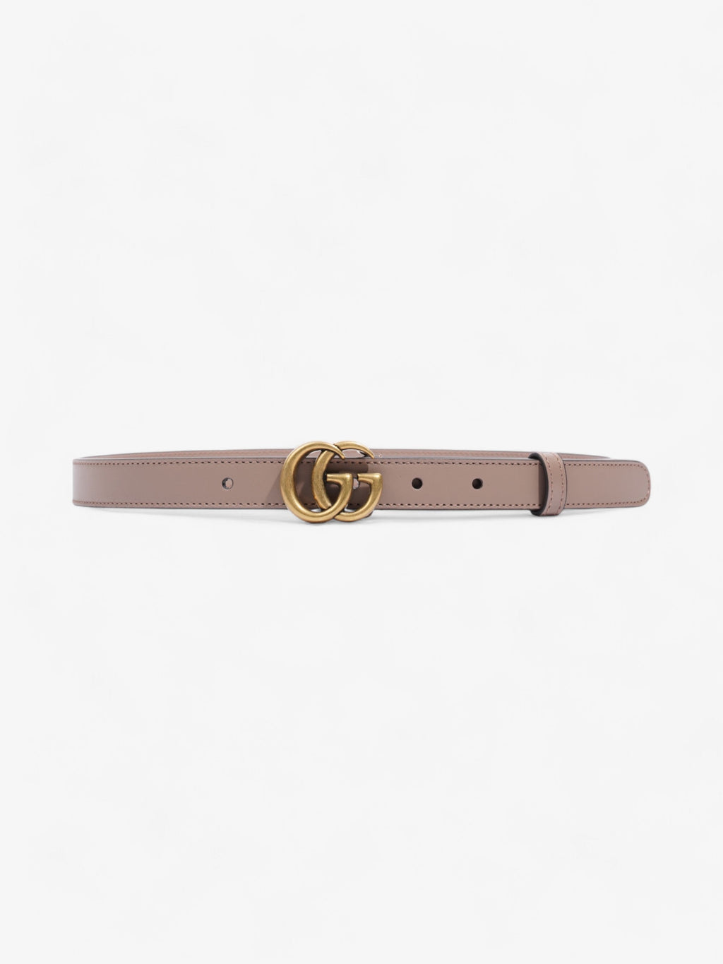 Gucci GG Marmont Belt Dusty Pink / Gold Leather 70cm 28"