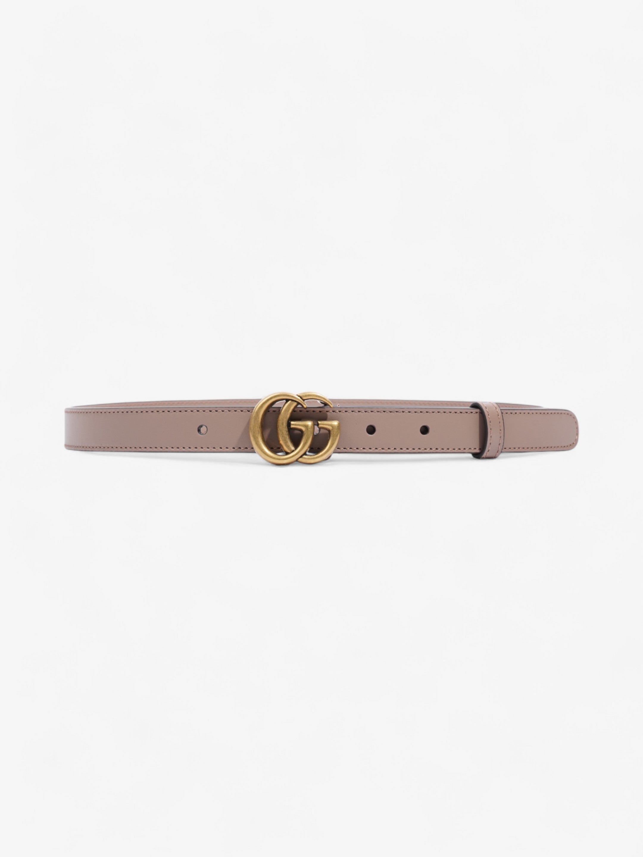 Gucci GG Marmont Belt Dusty Pink / Gold Leather 70cm 28"