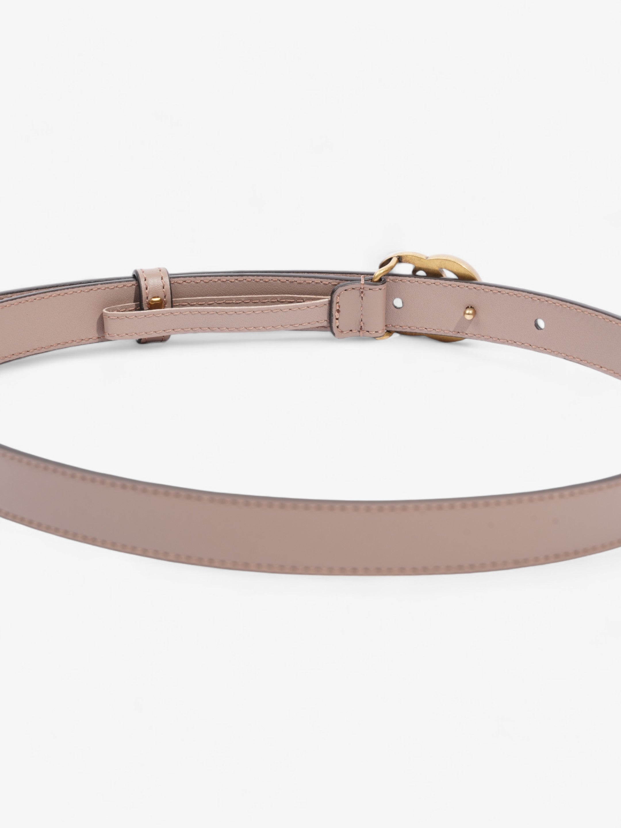 Gucci GG Marmont Belt Dusty Pink / Gold Leather 70cm 28"