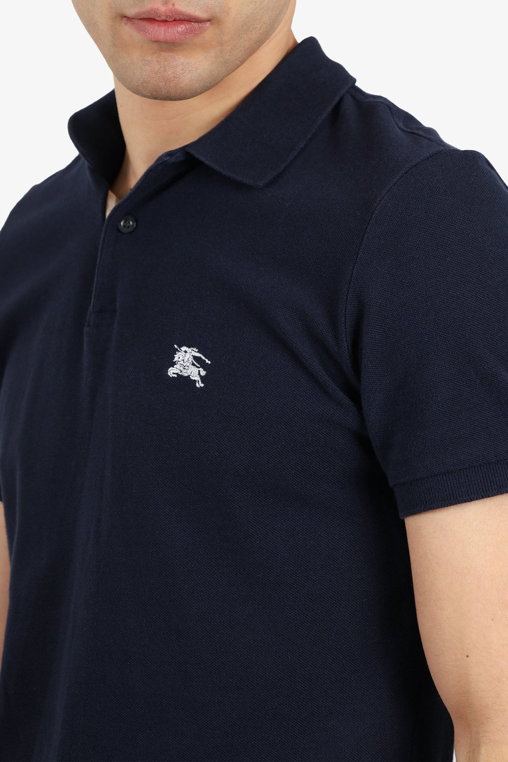 Burberry Brit Navy Cotton Polo Shirt Size M