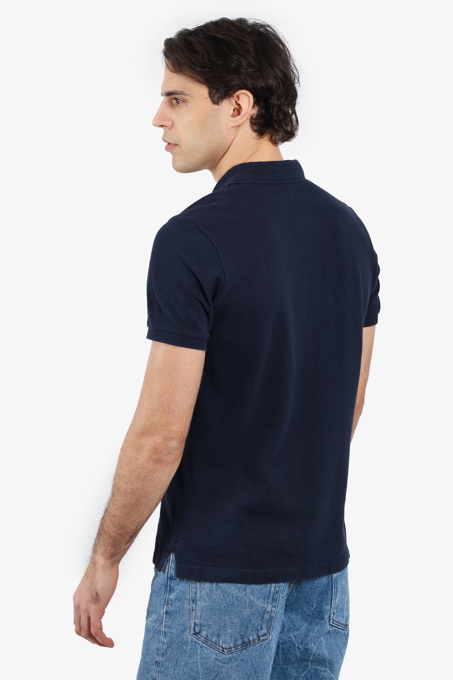 Burberry Brit Navy Cotton Polo Shirt Size M