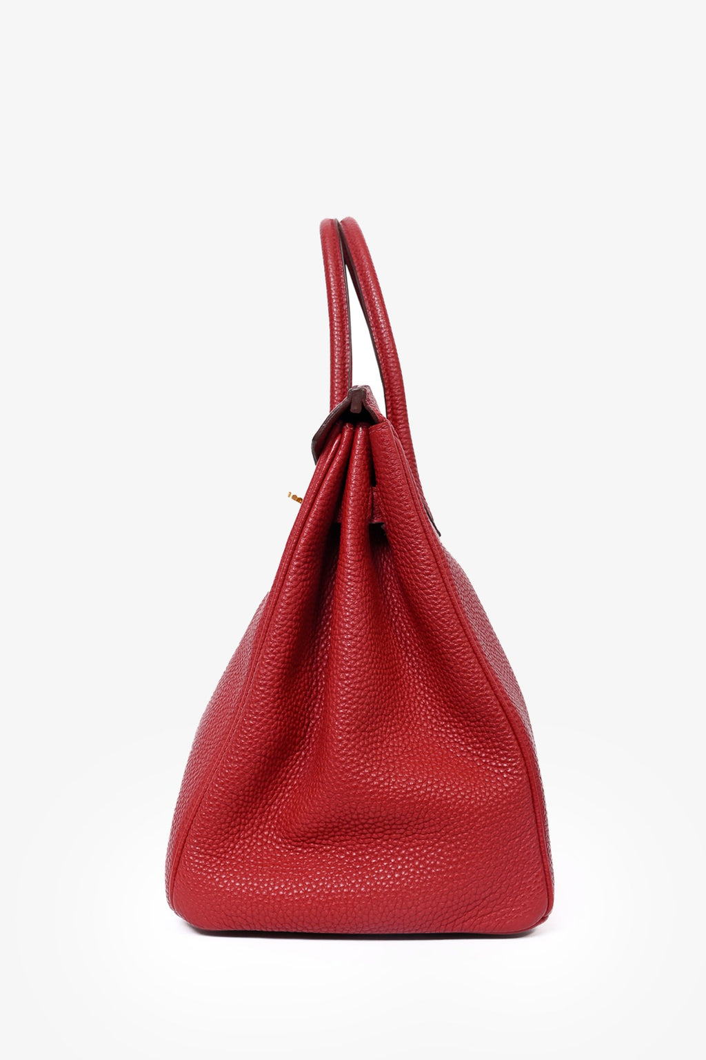 Hermès 2010 Red Clemence Birkin 35