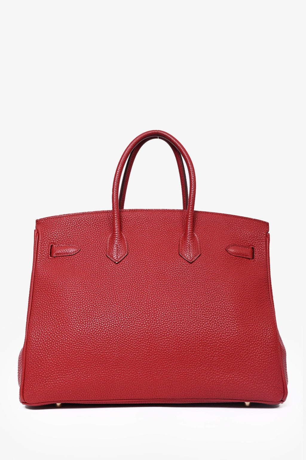 Hermès 2010 Red Clemence Birkin 35